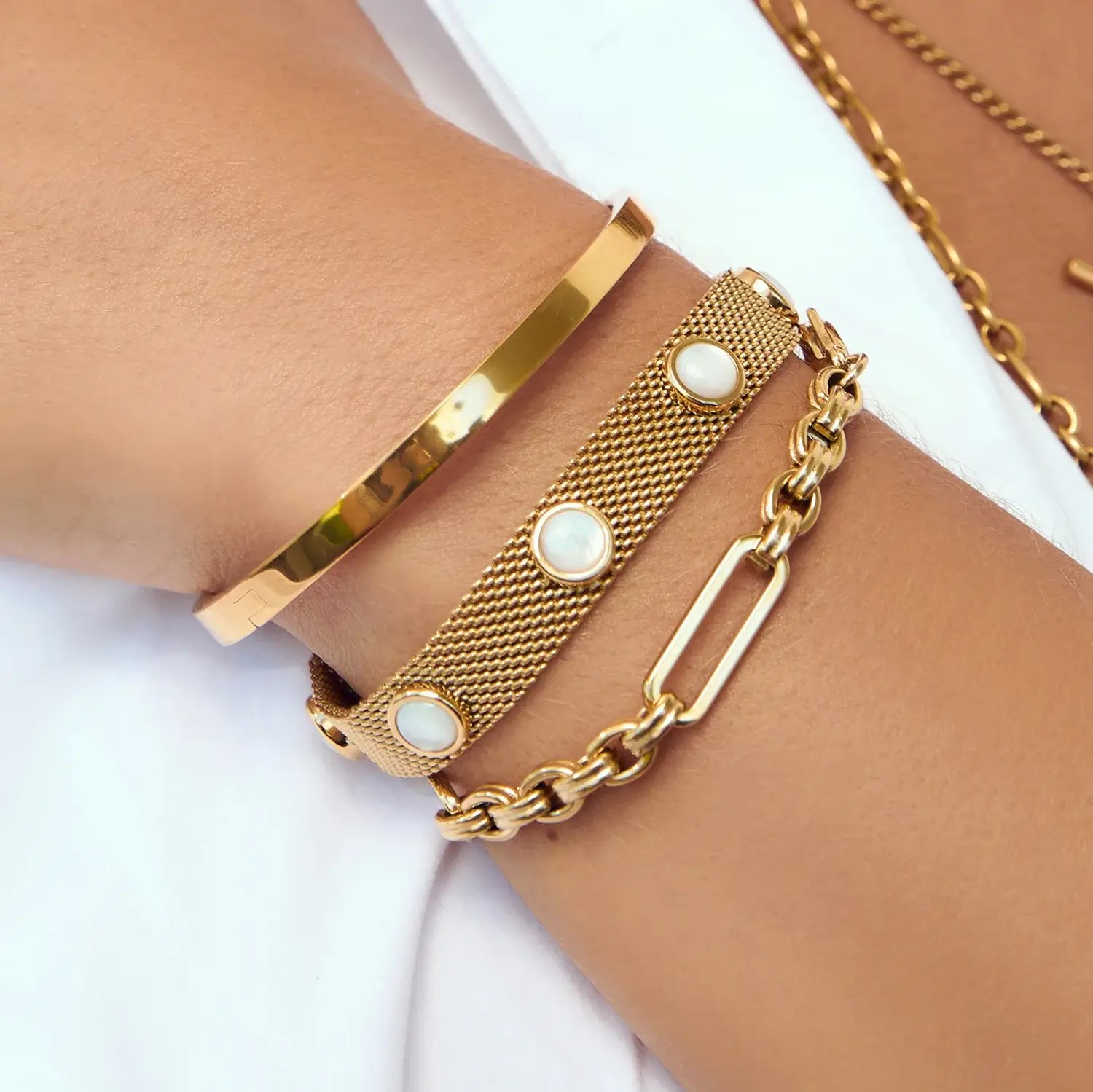 Peyton Mother Of Pearl Bracelet