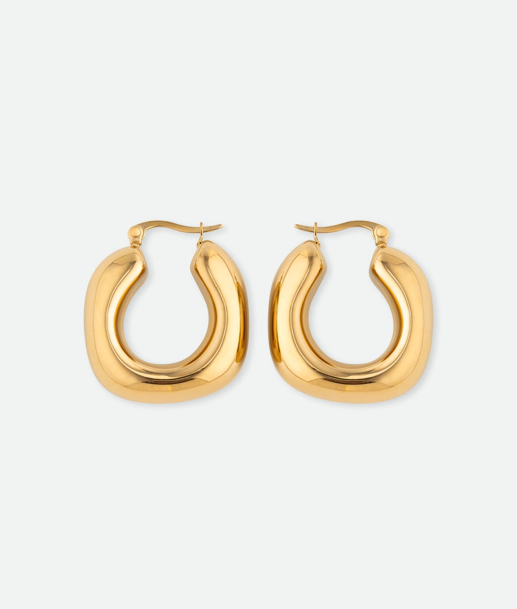 Chunky Gold Hoop Earrings