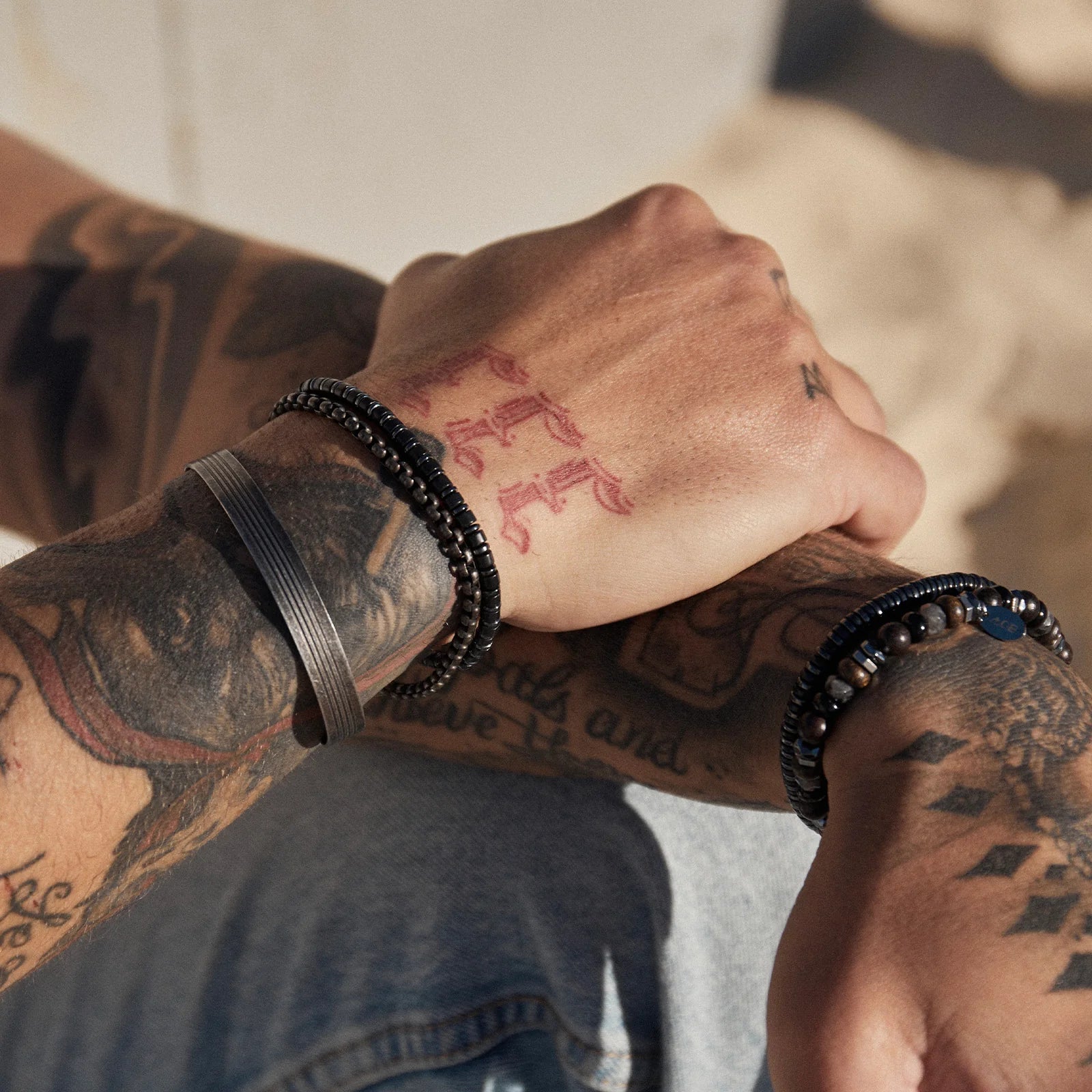 Elijah Men's Chain Bracelet-5