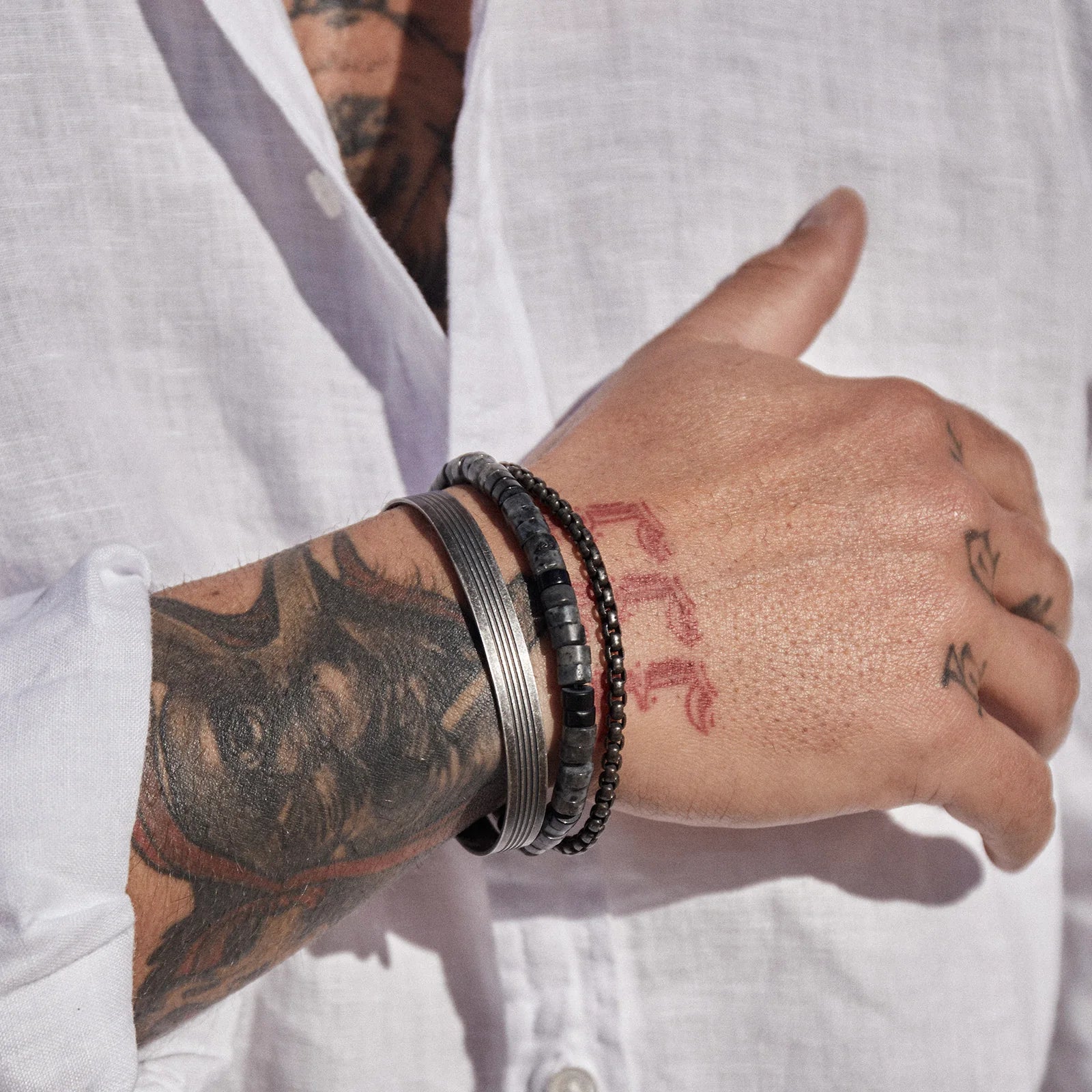 Elijah Men's Chain Bracelet-6
