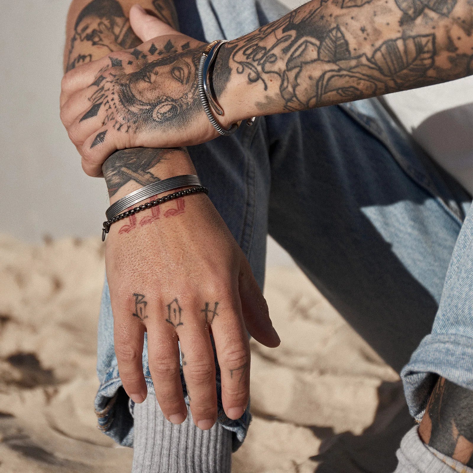 Elijah Men's Chain Bracelet-8