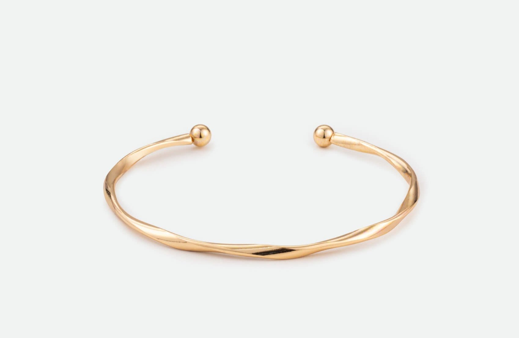 Gold cuff bracelet