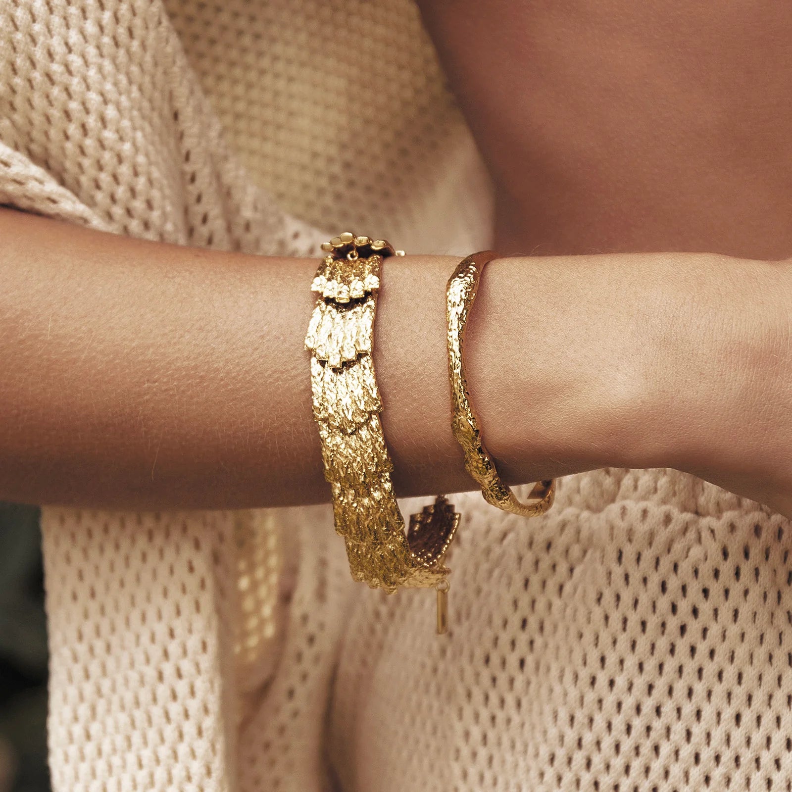 Jayde Gold Cuff Bracelet 3