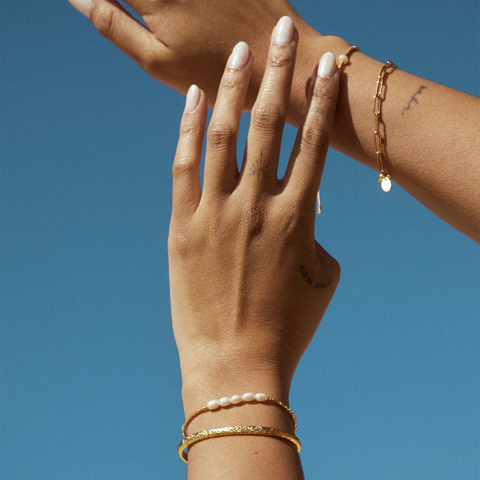 Seline Gold and Pearl Bracelet 5
