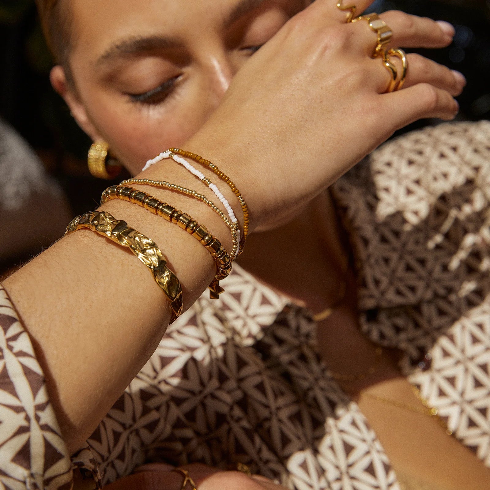Sunny Bracelet Set - Khaki-4