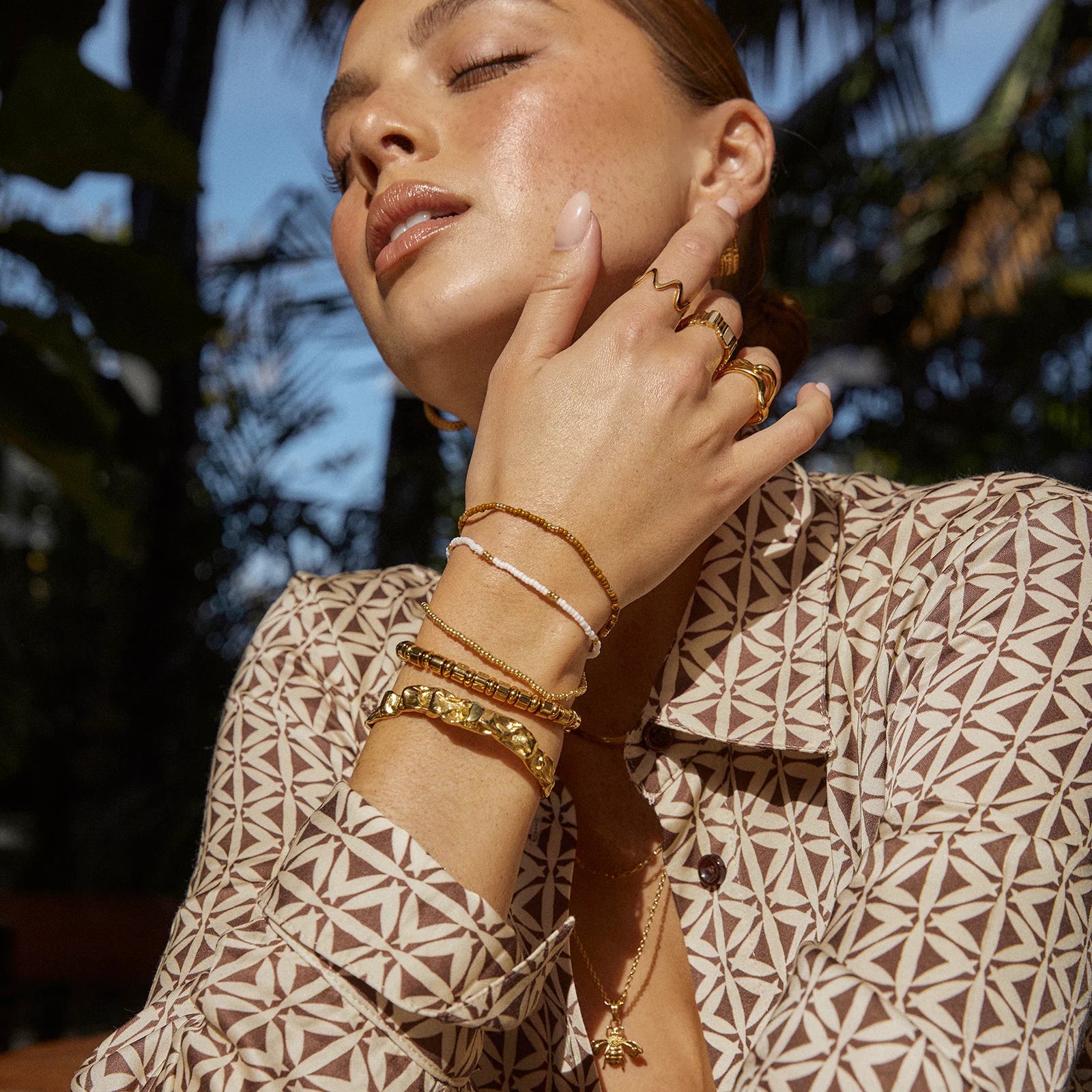 Sunny Bracelet Set - Khaki-6