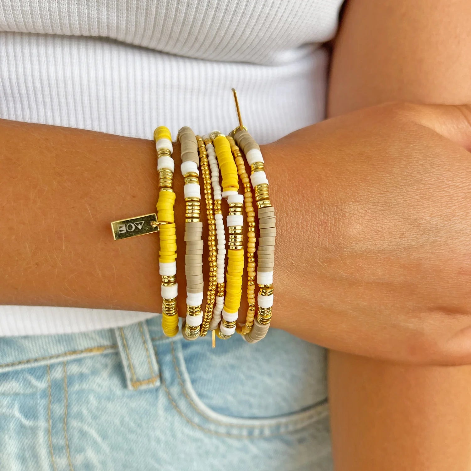 Sunny Bracelet Set - Mango-5