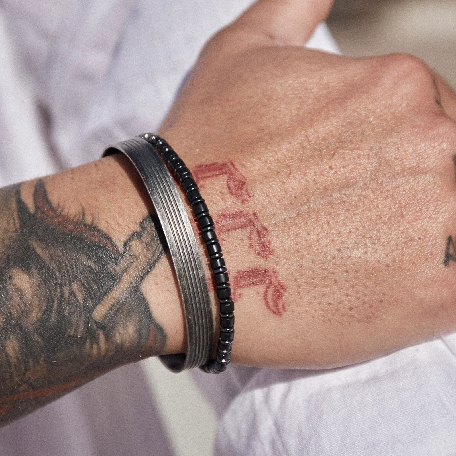 Tasman Cuff Bracelet - Black-2
