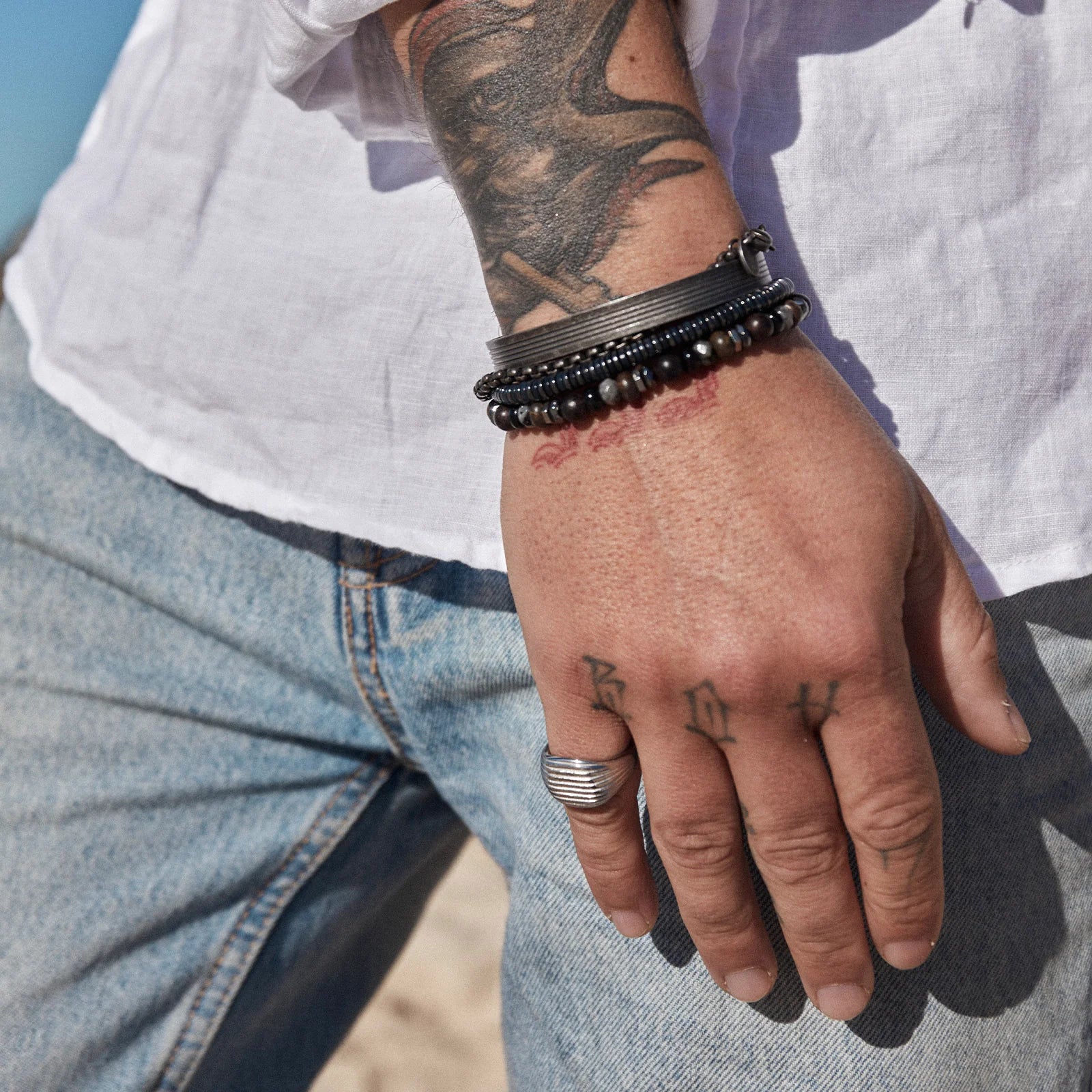 Tasman Cuff Bracelet - Black-4