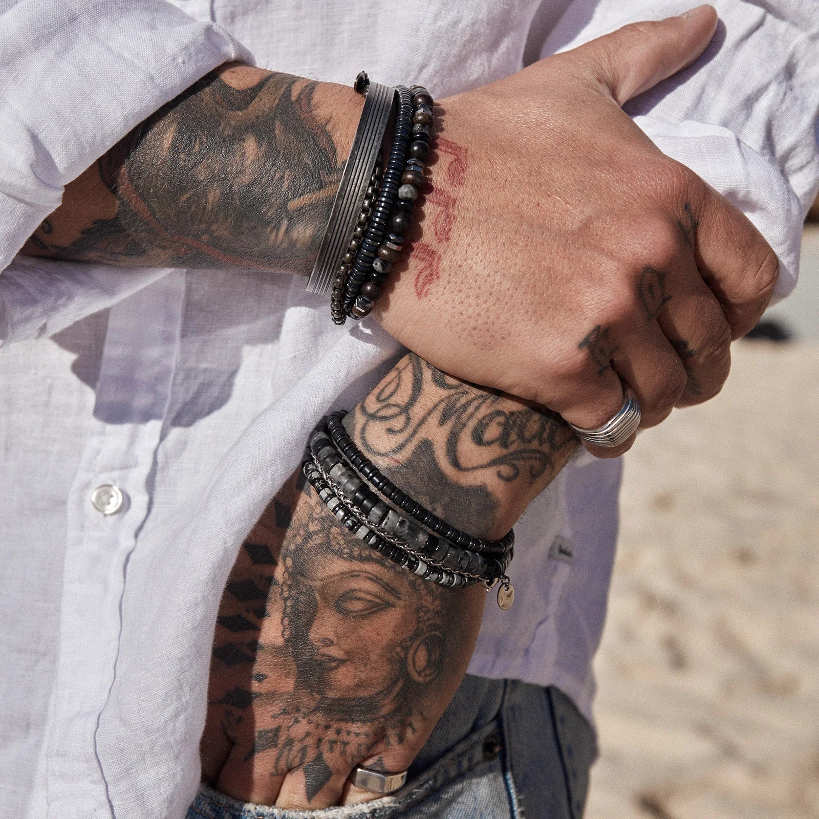 Tasman Cuff Bracelet - Black-5