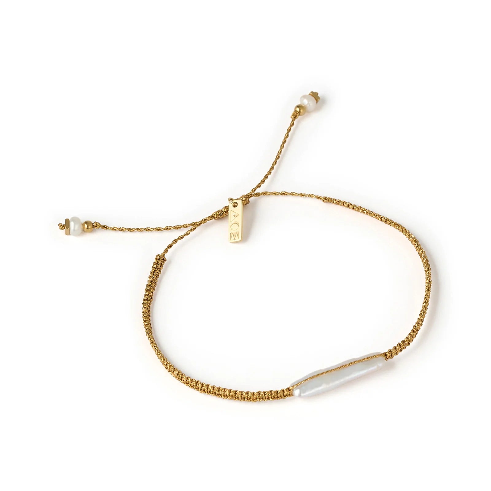 Tulum Pearl and Gold Bracelet