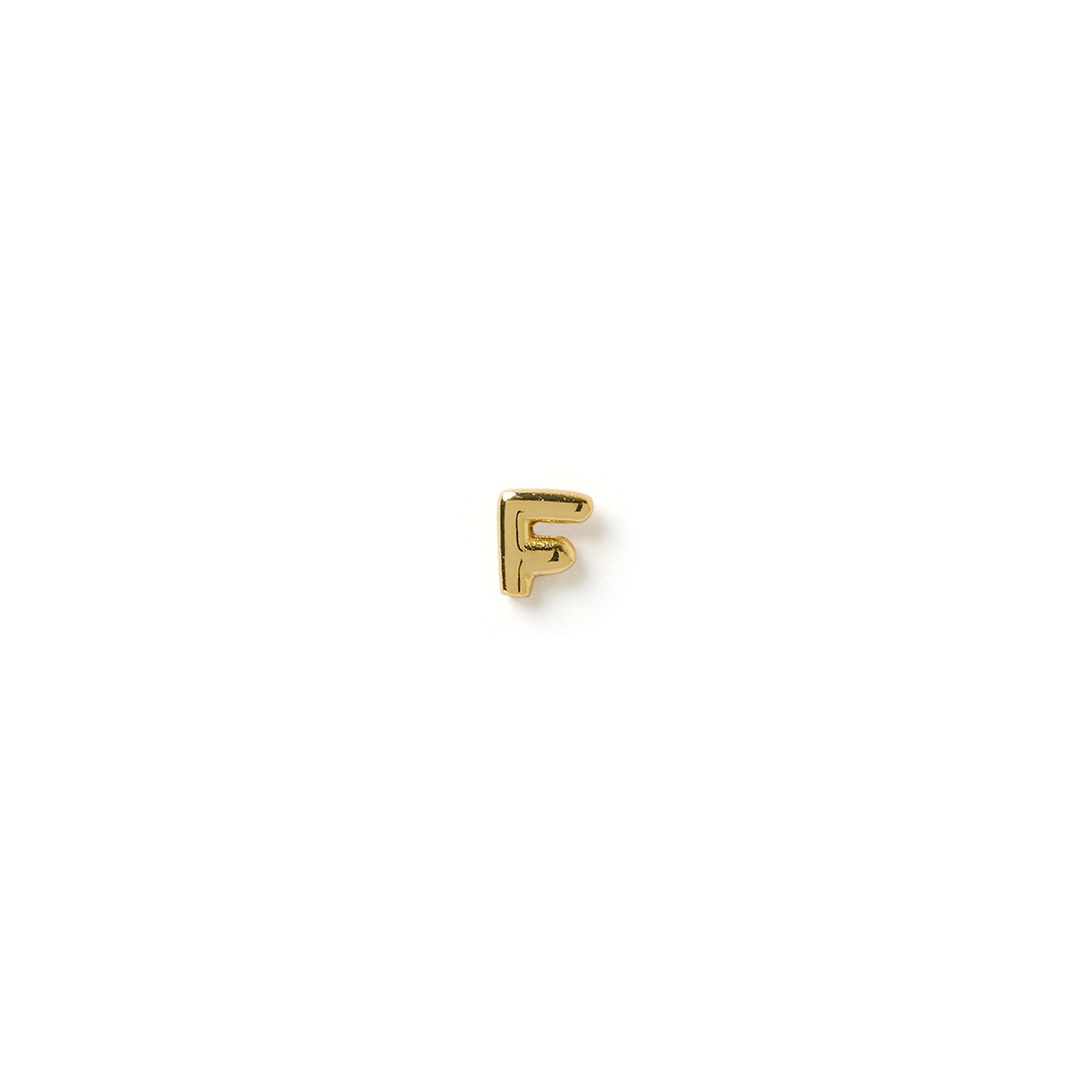 Alphabet Gold Single Stud 12