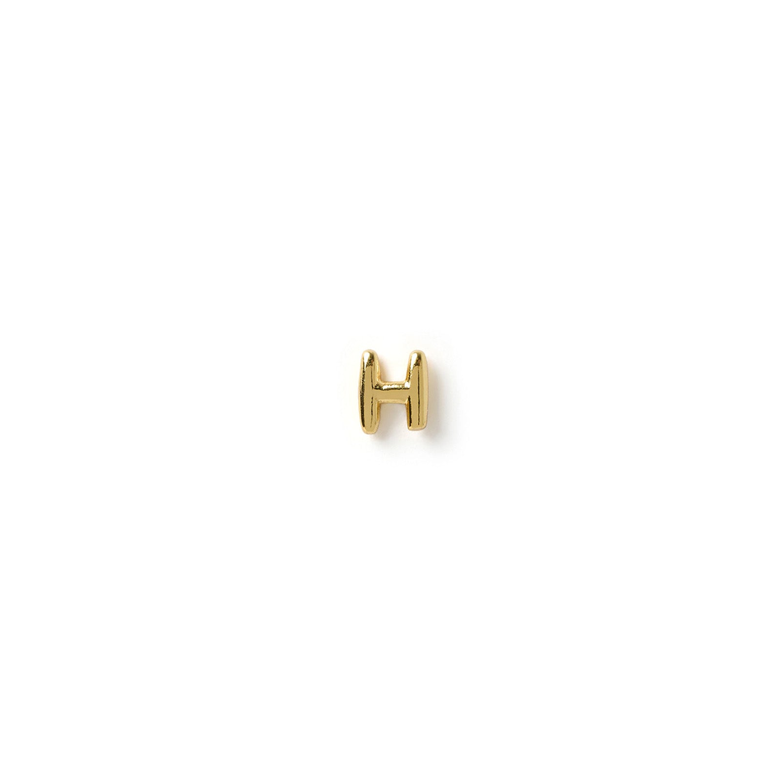 Alphabet Gold Single Stud 16