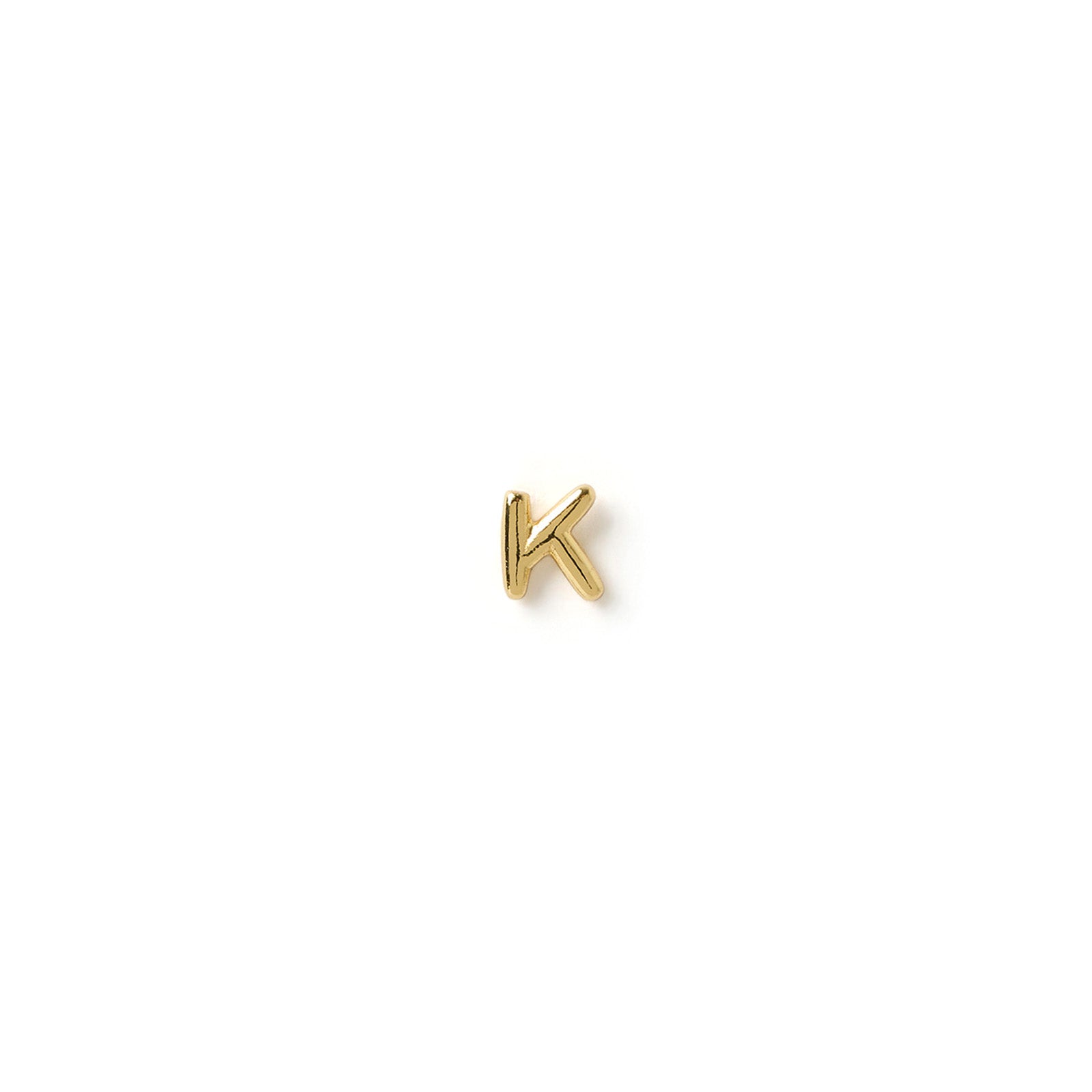 Alphabet Gold Single Stud 22