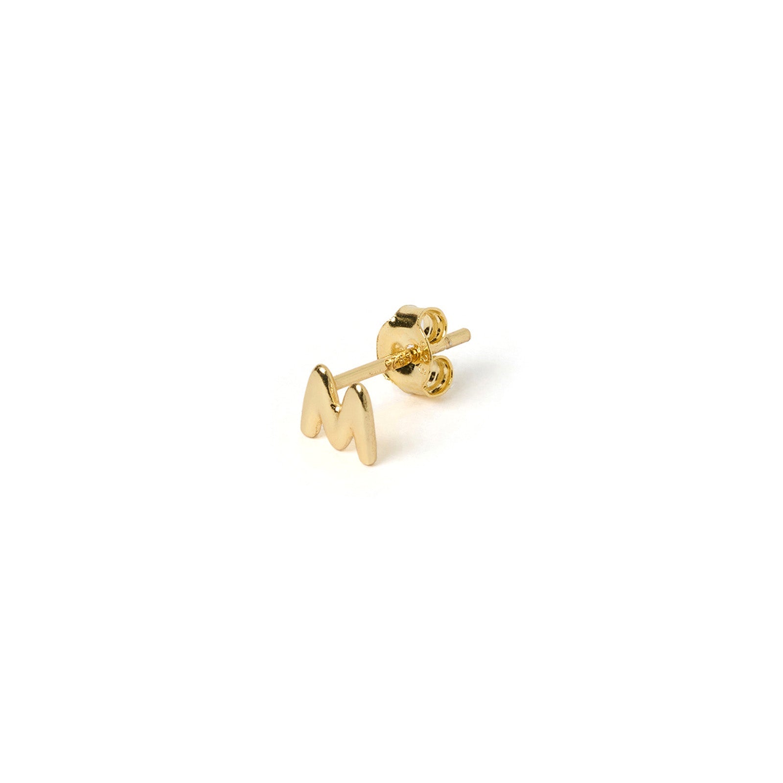 Alphabet Gold Single Stud 27