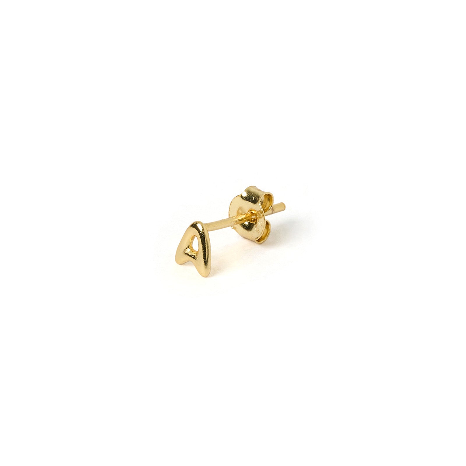 Alphabet Gold Single Stud 3