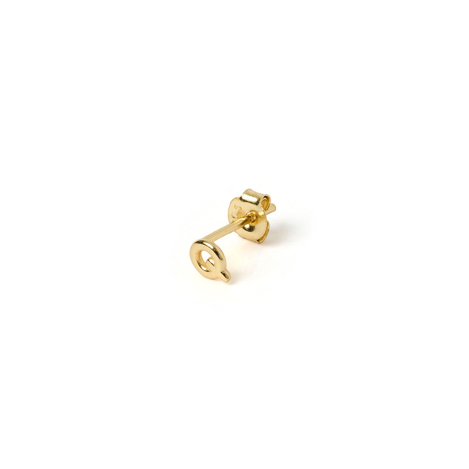 Alphabet Gold Single Stud 35