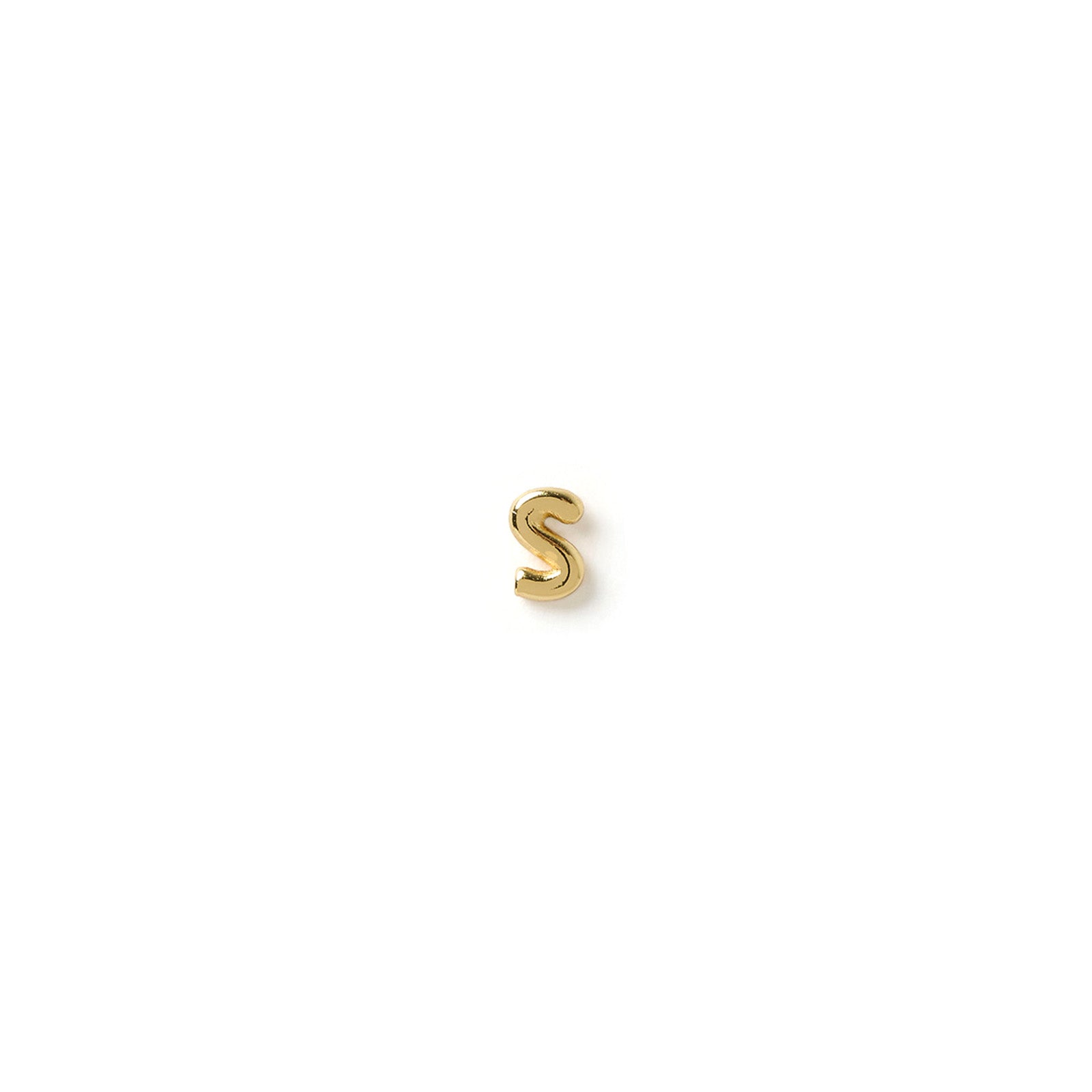 Alphabet Gold Single Stud 38