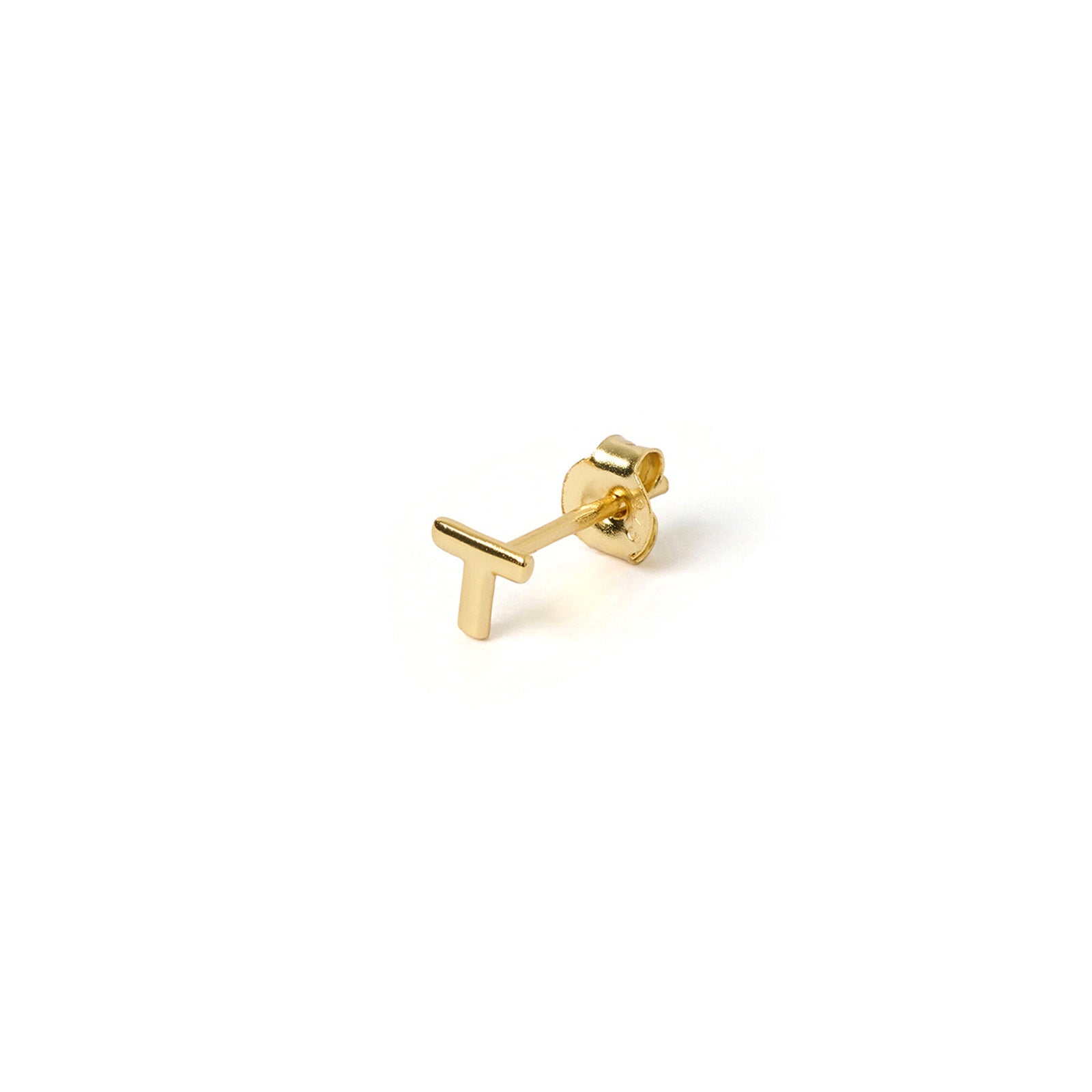 Alphabet Gold Single Stud 41