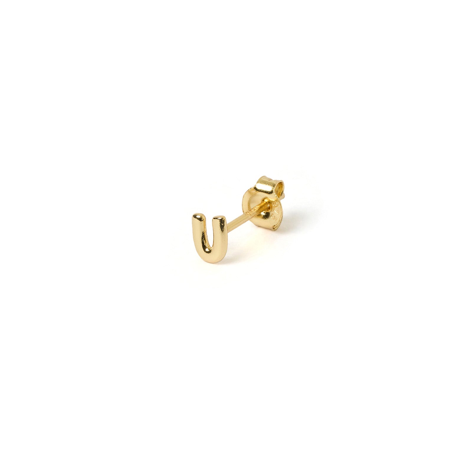 Alphabet Gold Single Stud 43
