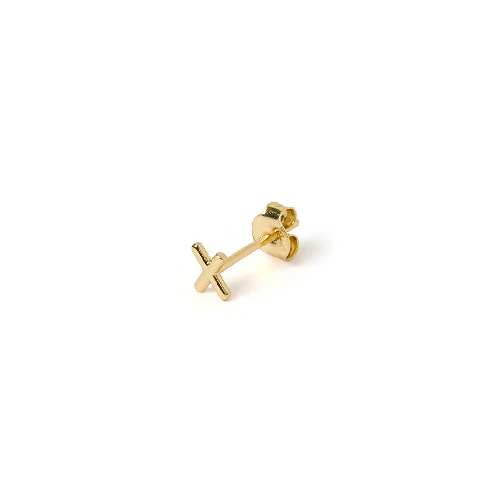 Alphabet Gold Single Stud 49