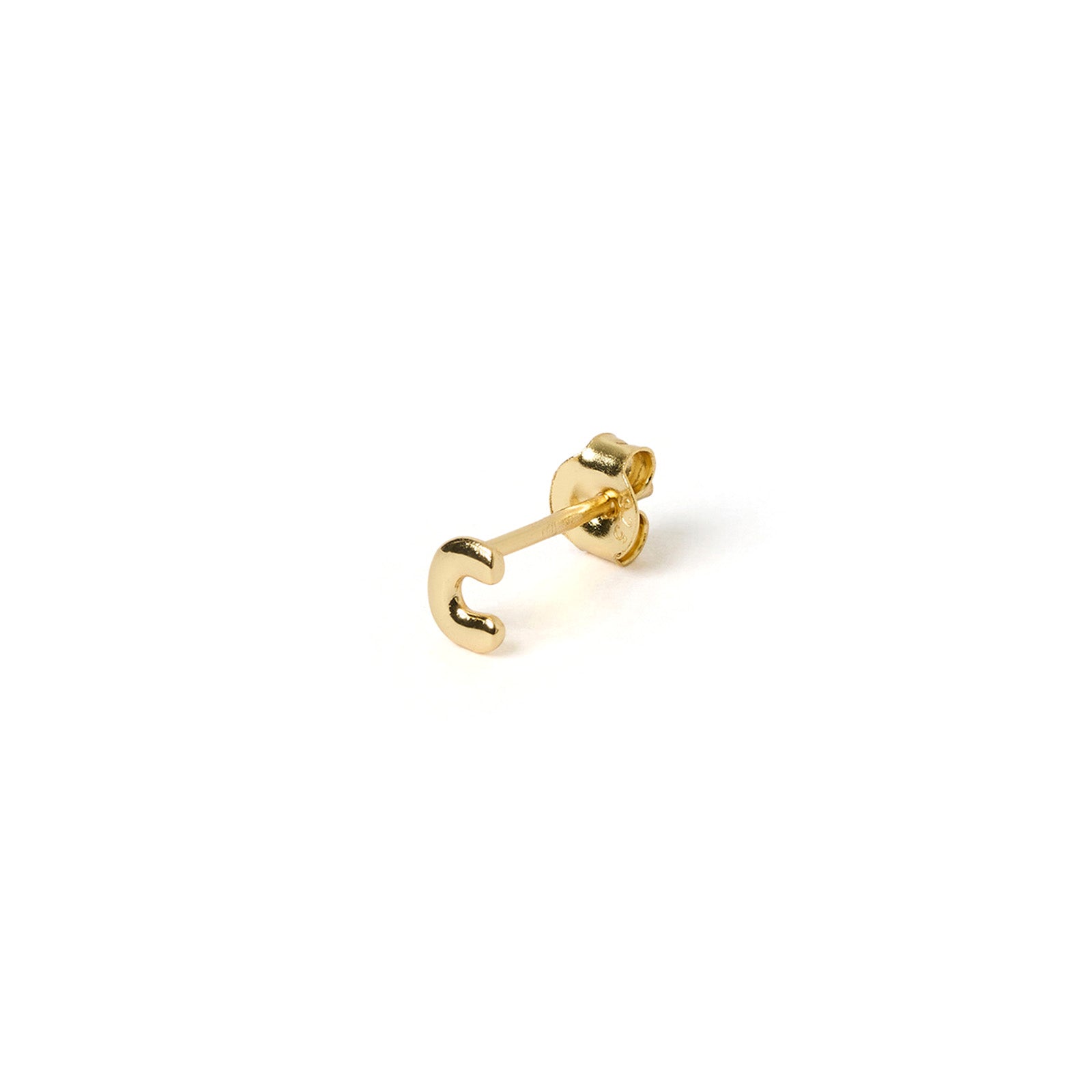 Alphabet Gold Single Stud 7