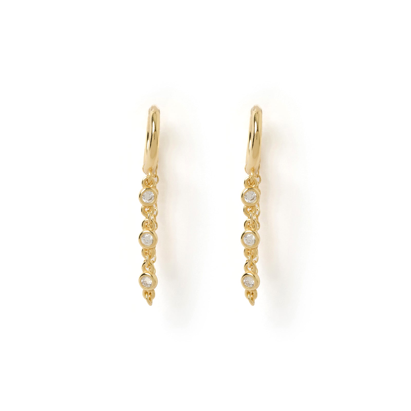 Amaretto Gold Huggie Earrings 5