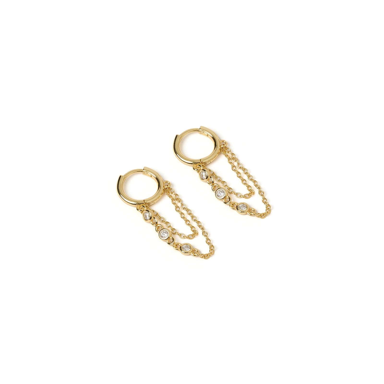 Amaretto Gold Huggie Earrings 6