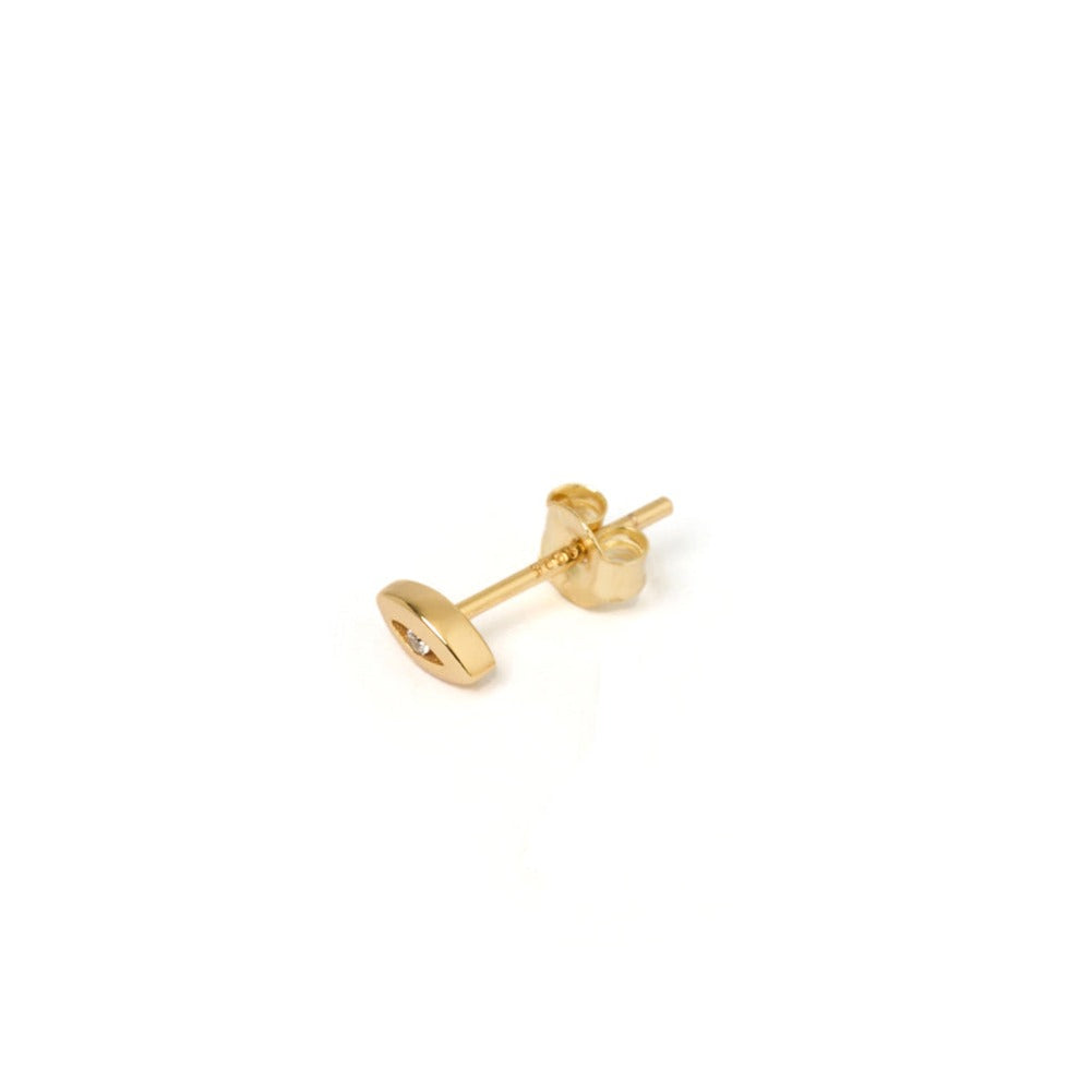 Amulet Gold Single Stud 4