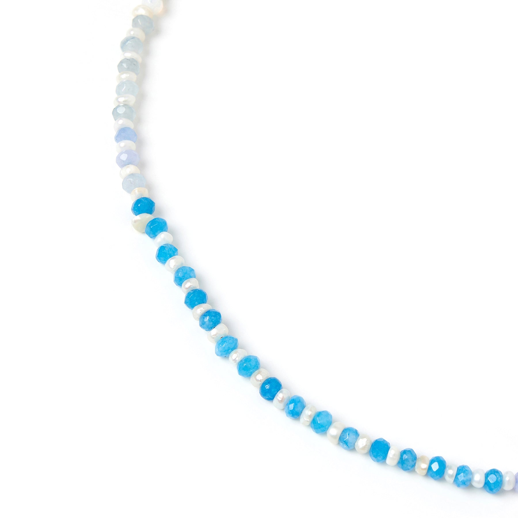 Bloom Pearl and Gemstone Necklace - Ocean 3