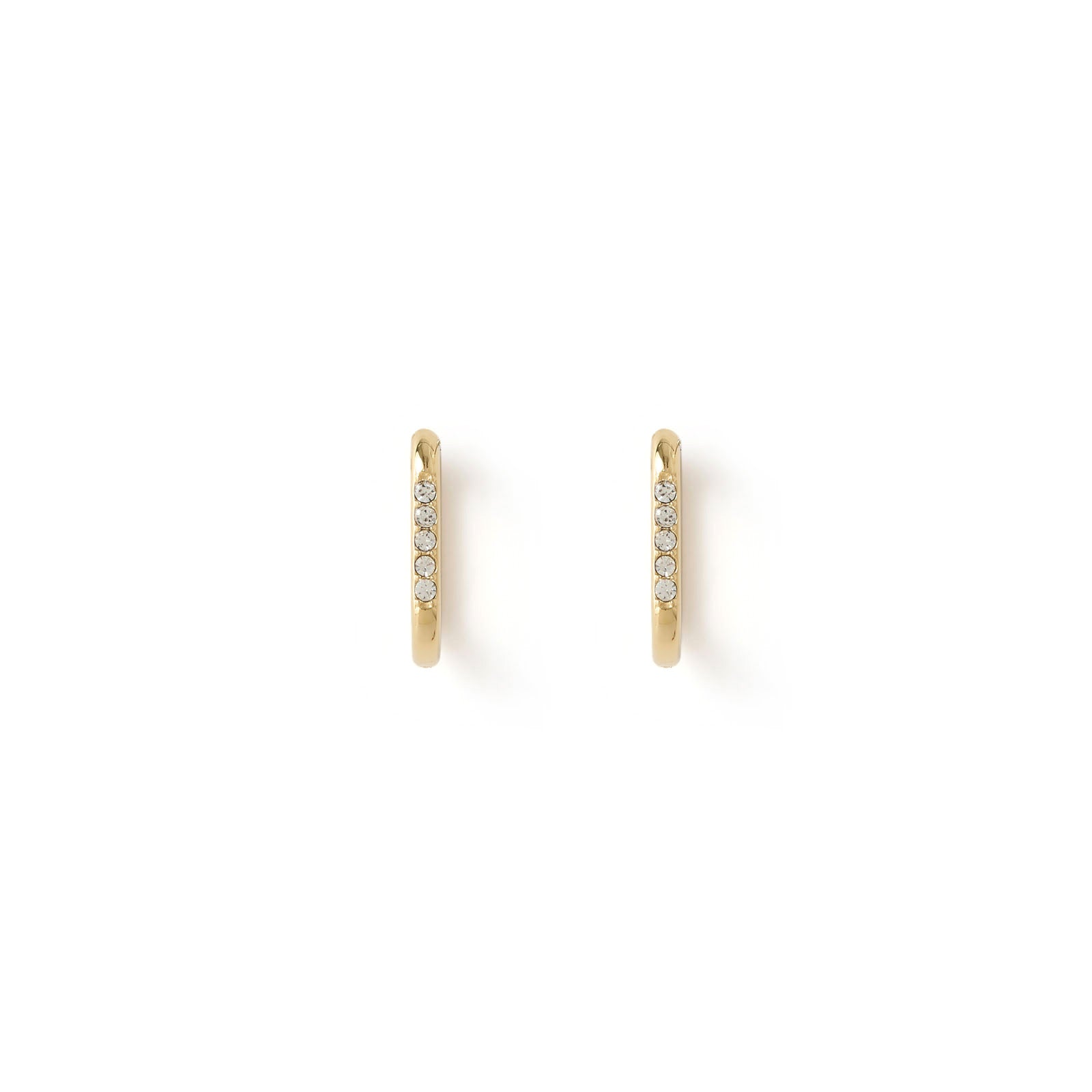 Diana Gold Huggie Earrings 2