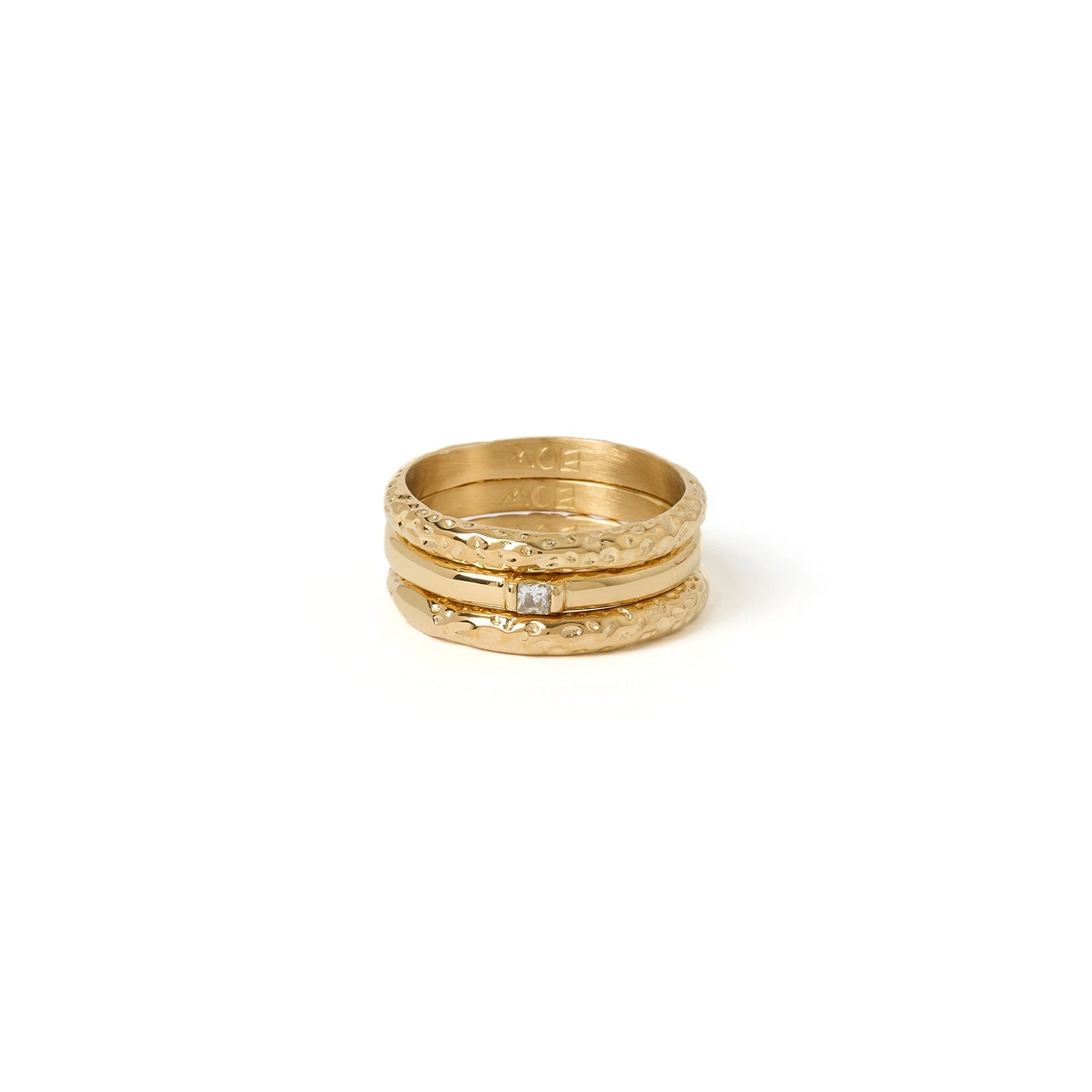 Double Lori Gold Ring Stack