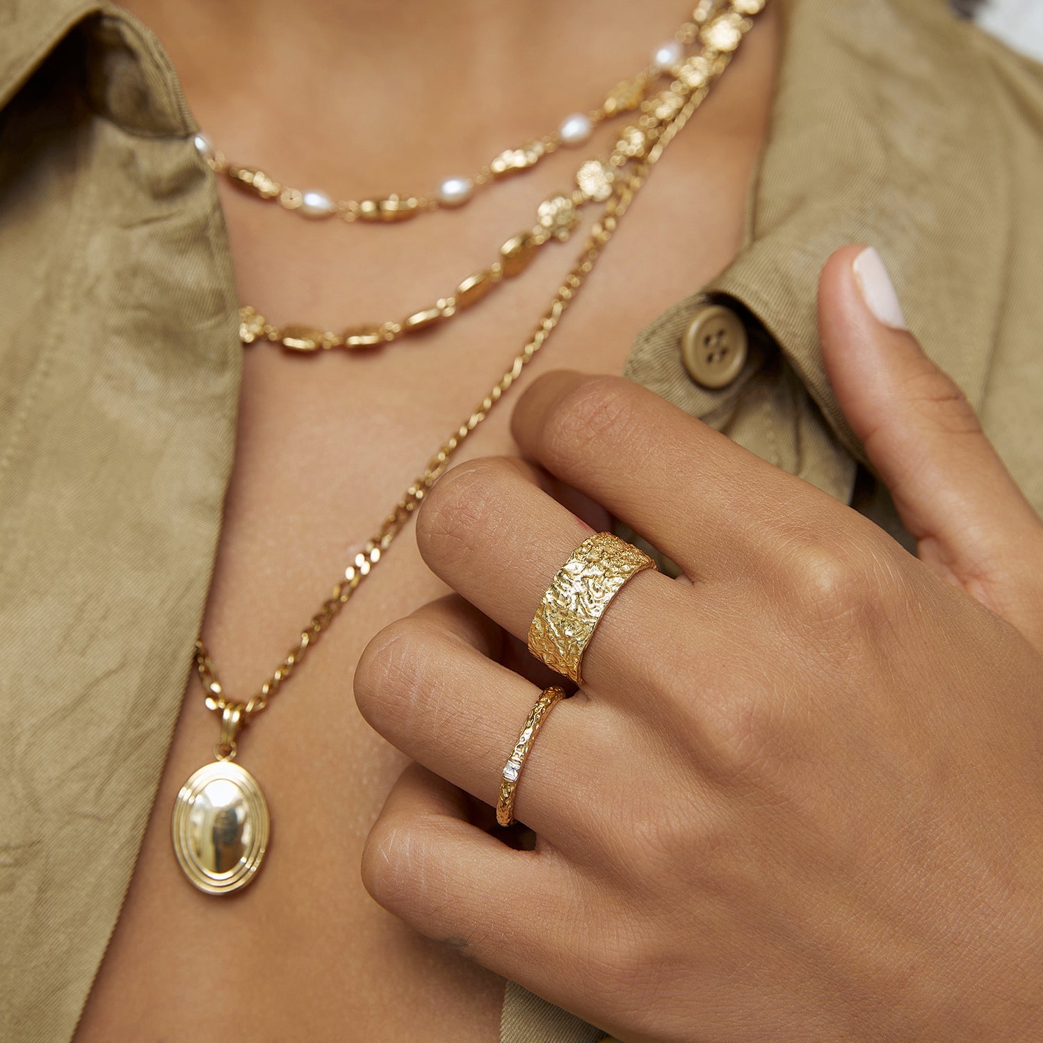 Emperor Gold Stacking Ring 5