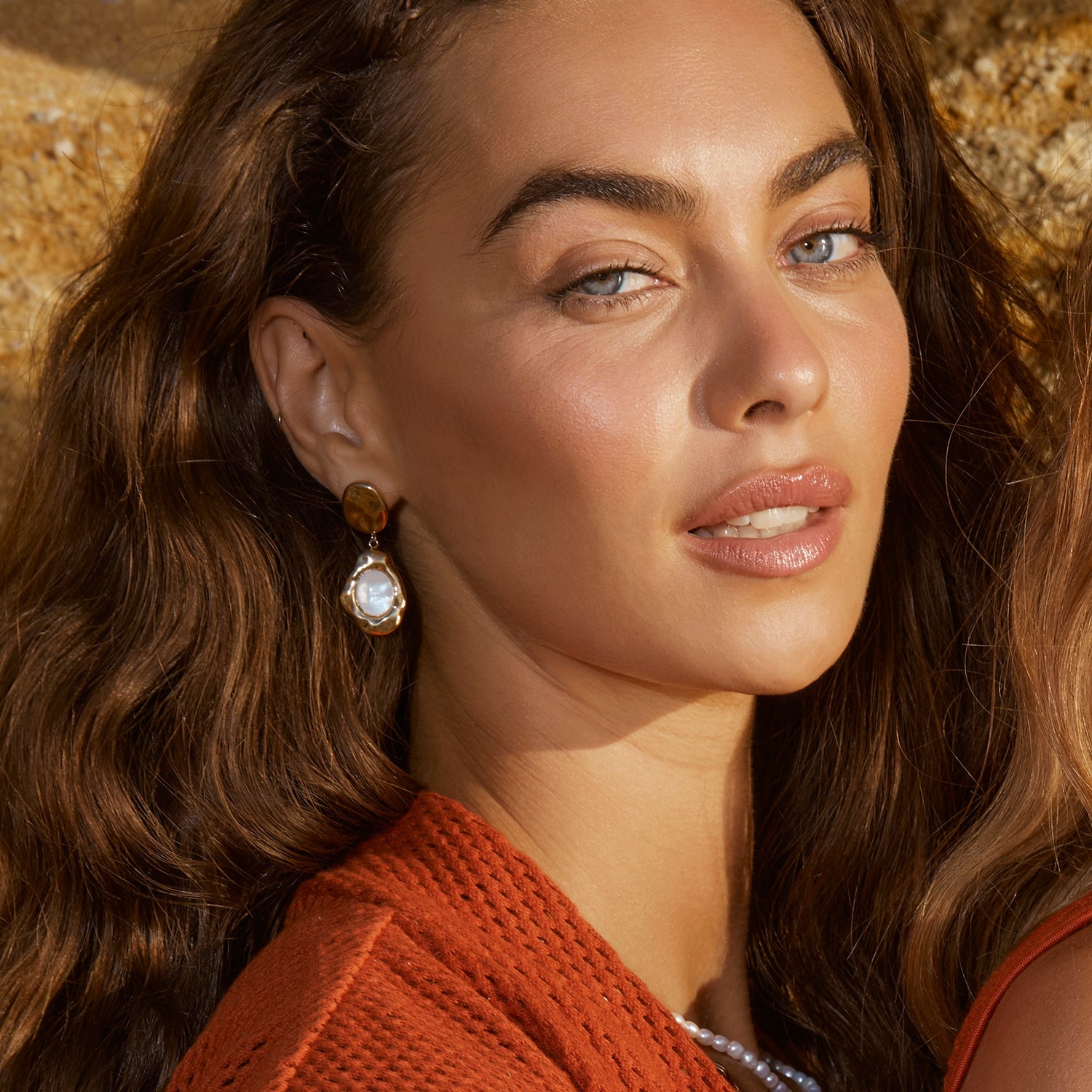 Florentine Mother Of Pearl Earrings 6