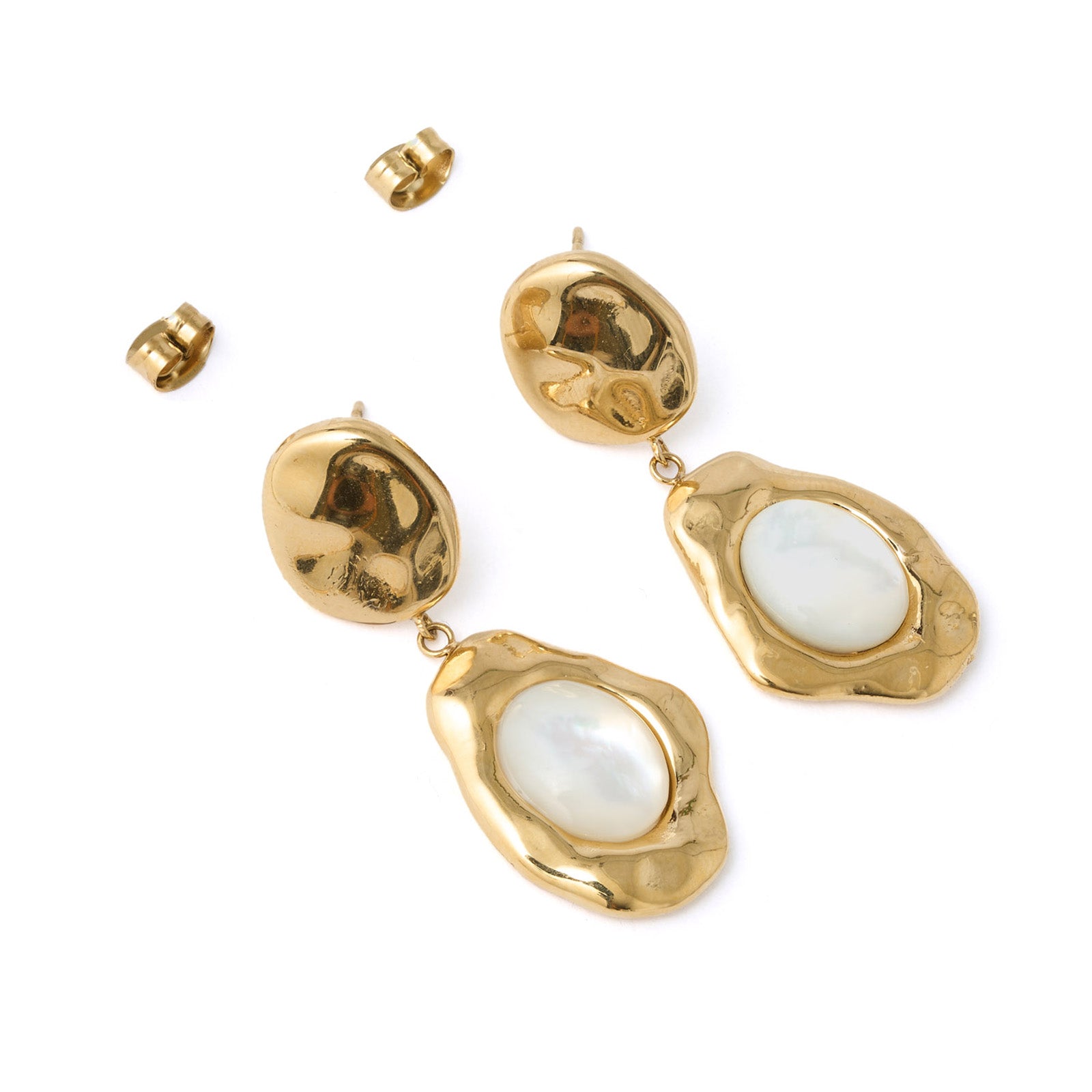 Florentine Mother Of Pearl Earrings 8