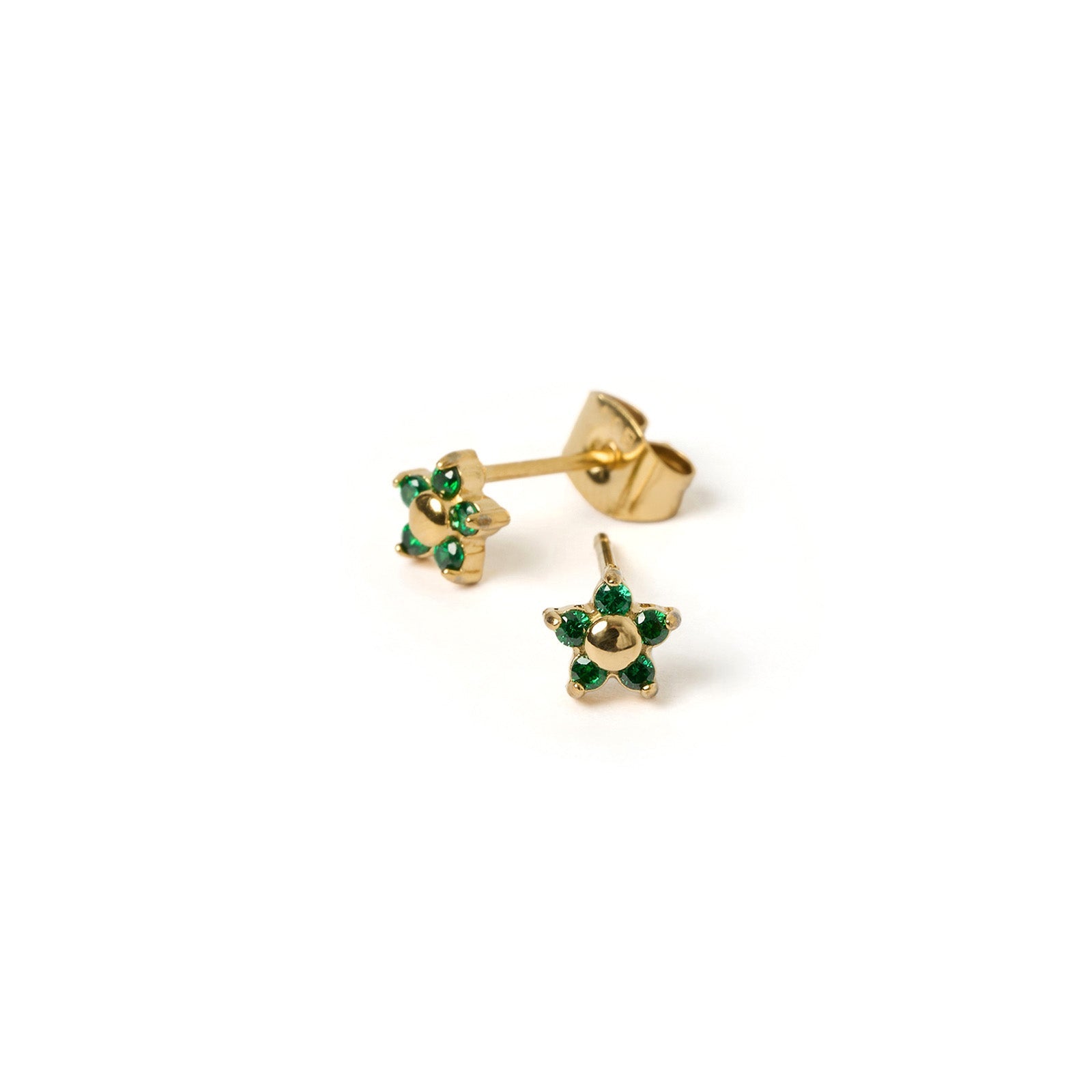 Gardenia Studs - Emerald 2
