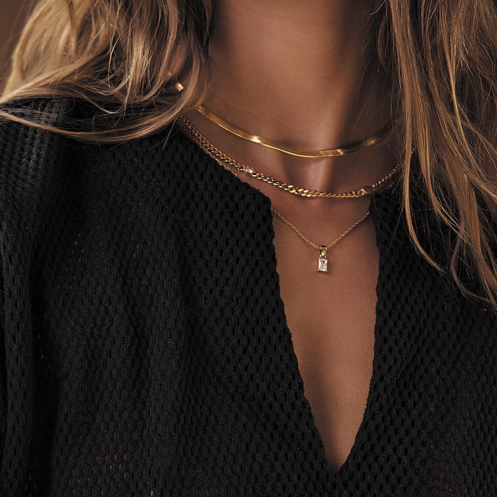 Gia Gold Necklace - Stone 3