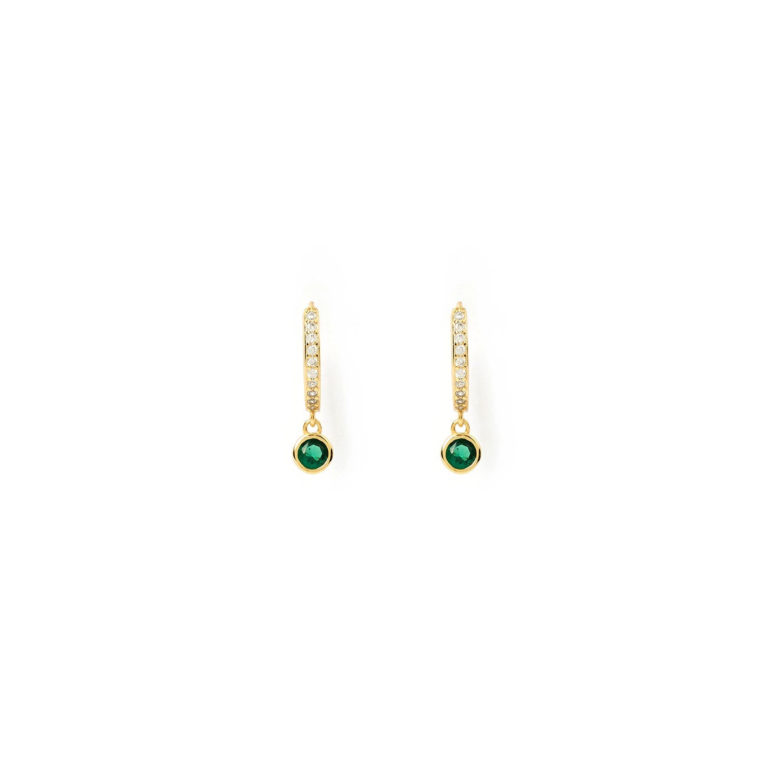 Glitter Earring Stack - Emerald 3