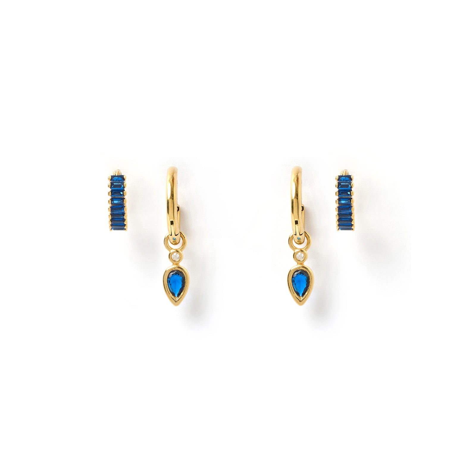 Kailey Earring Stack - Sapphire
