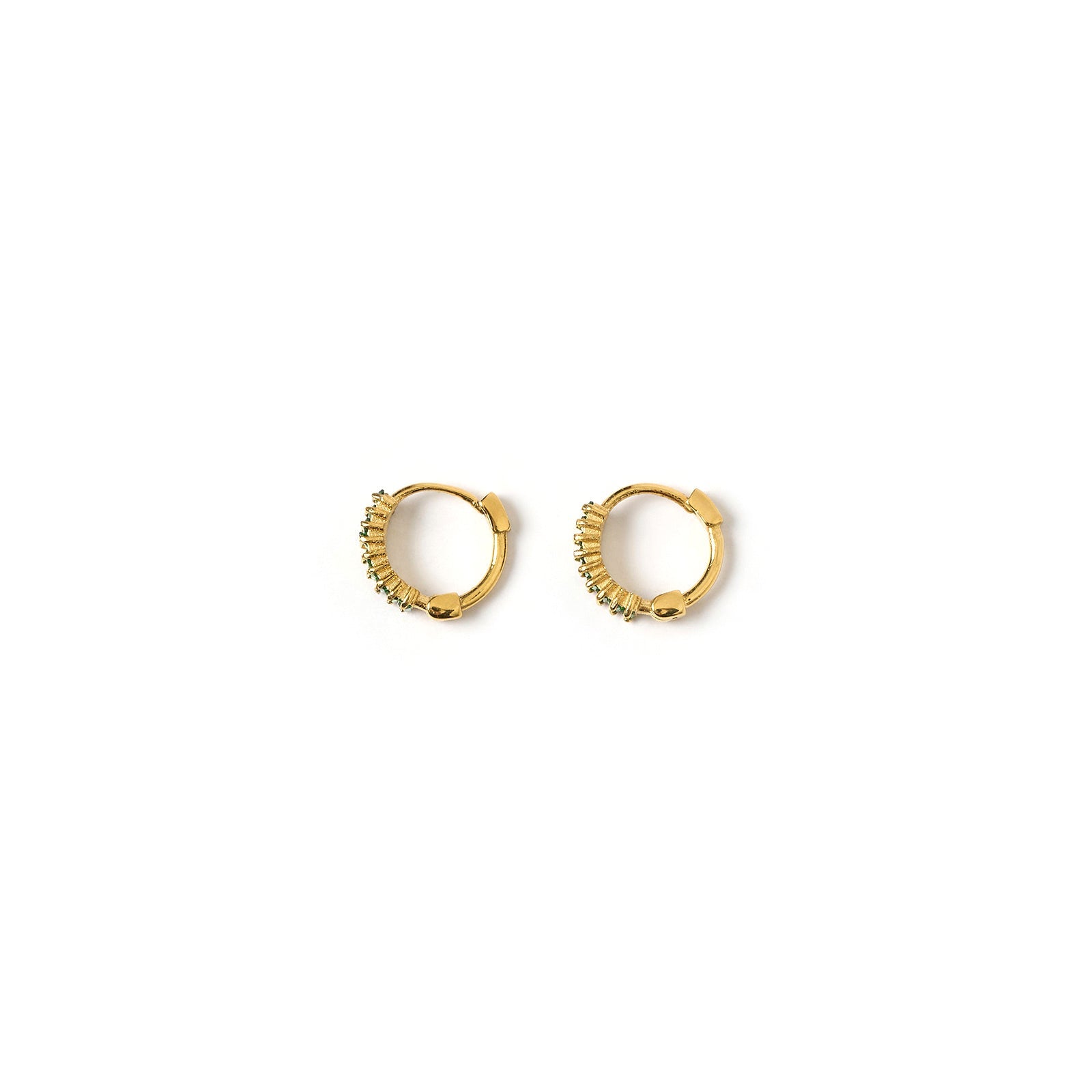 Khloe Gold Earrings - Emerald 6