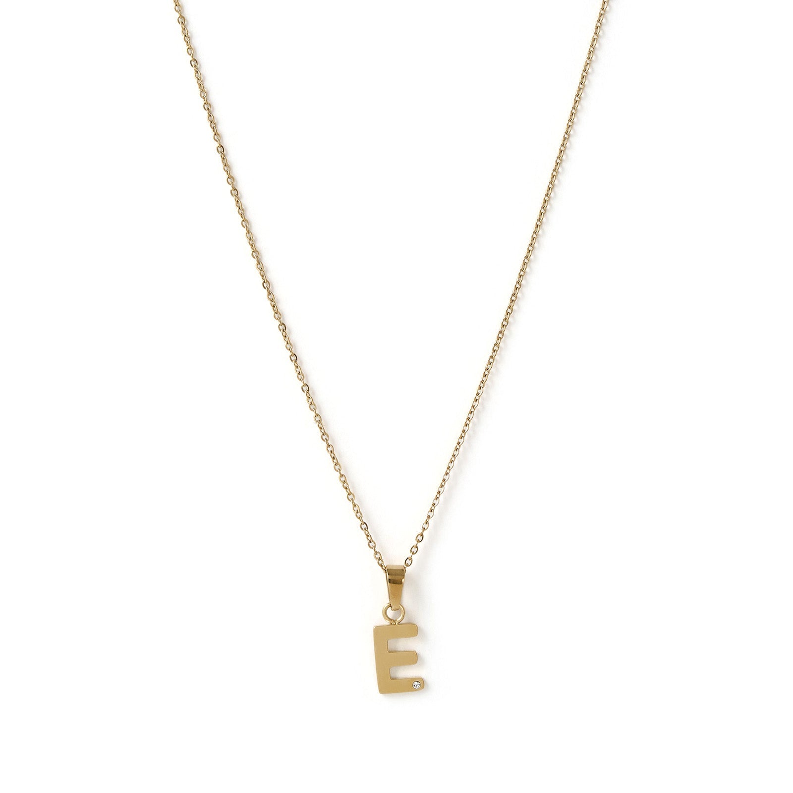 Initial Gold Charm Necklace 8