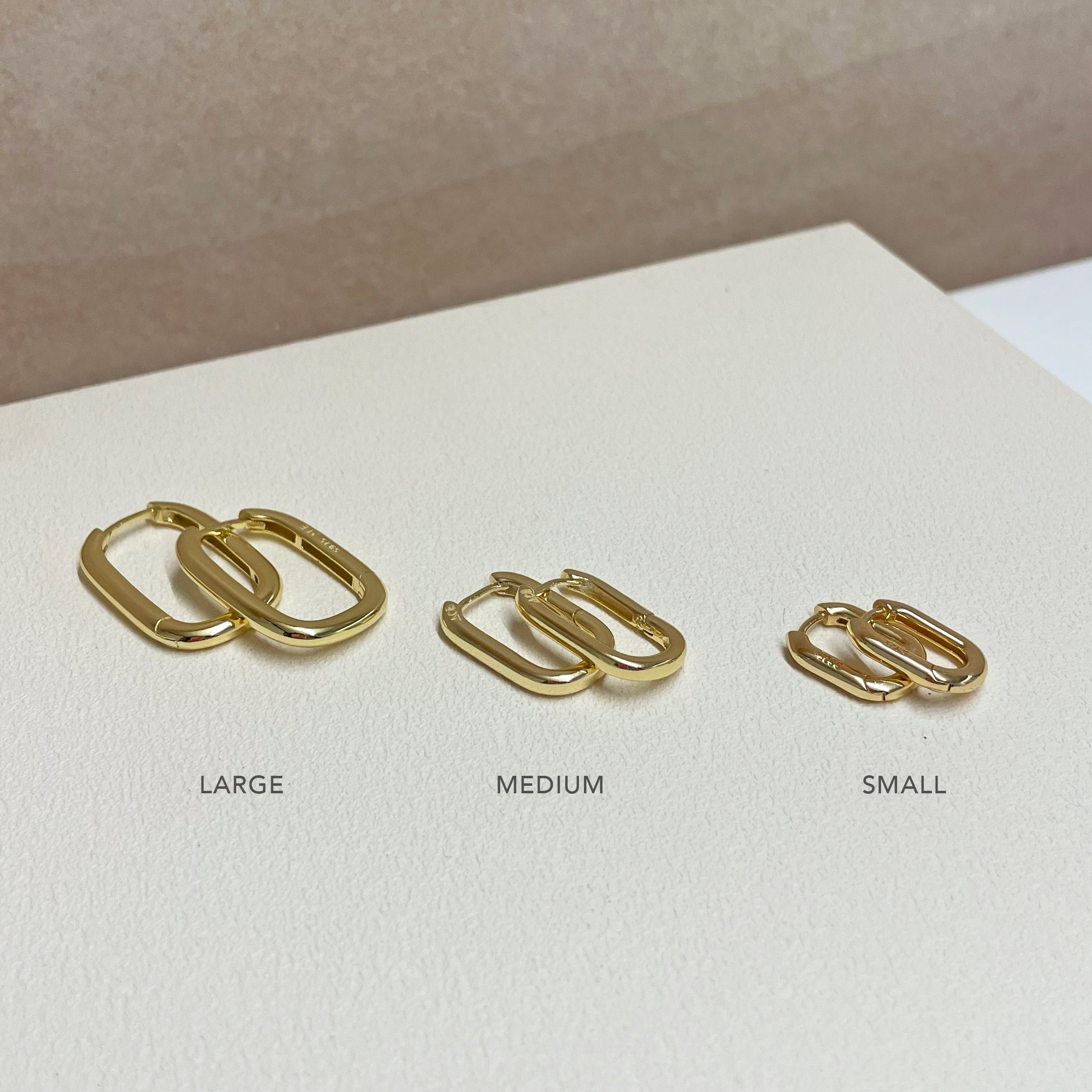 Link-Up Gold Hoop Huggies - Small 6