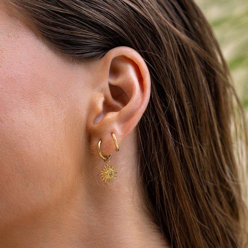 Magnolia Gold Charm Earrings 4