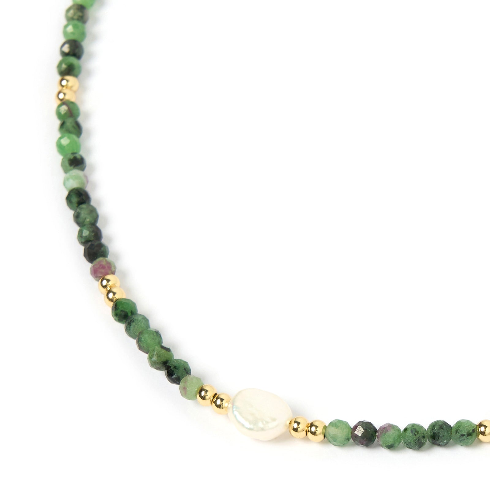 Mila Gemstone Necklace - Clinozoisite 4