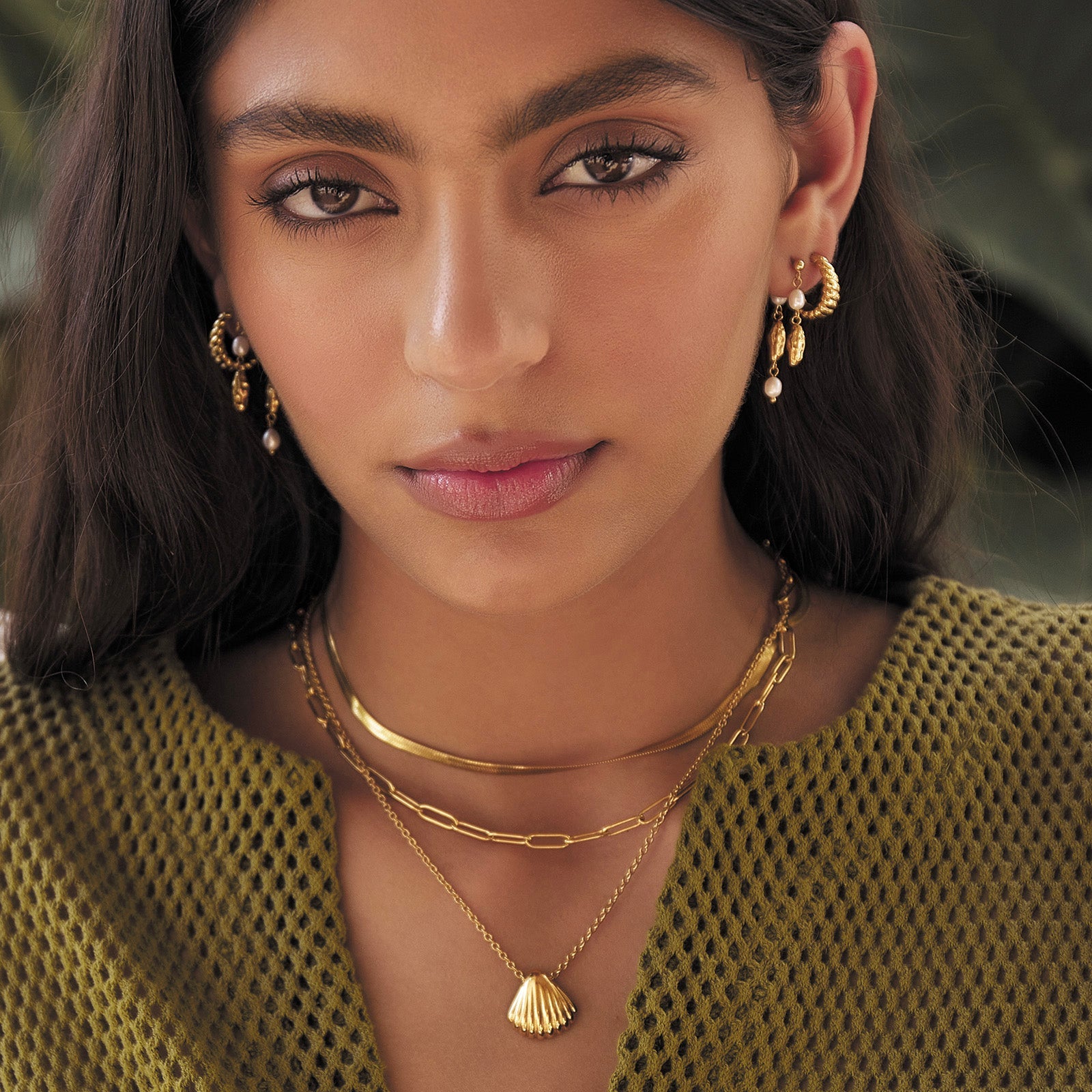 Mimi Pearl and Gold Earrings 3