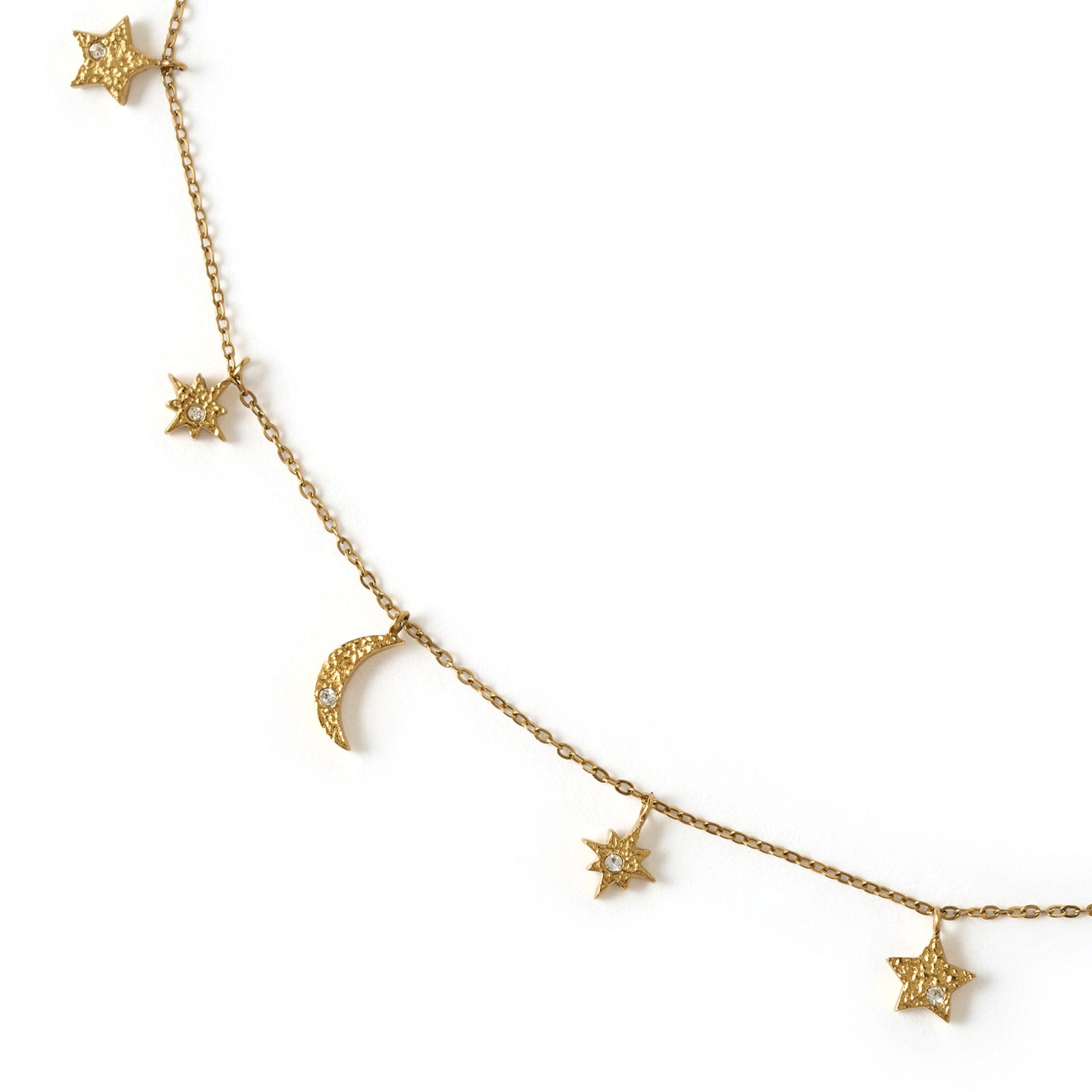 Moondust Gold Charm Necklace 7