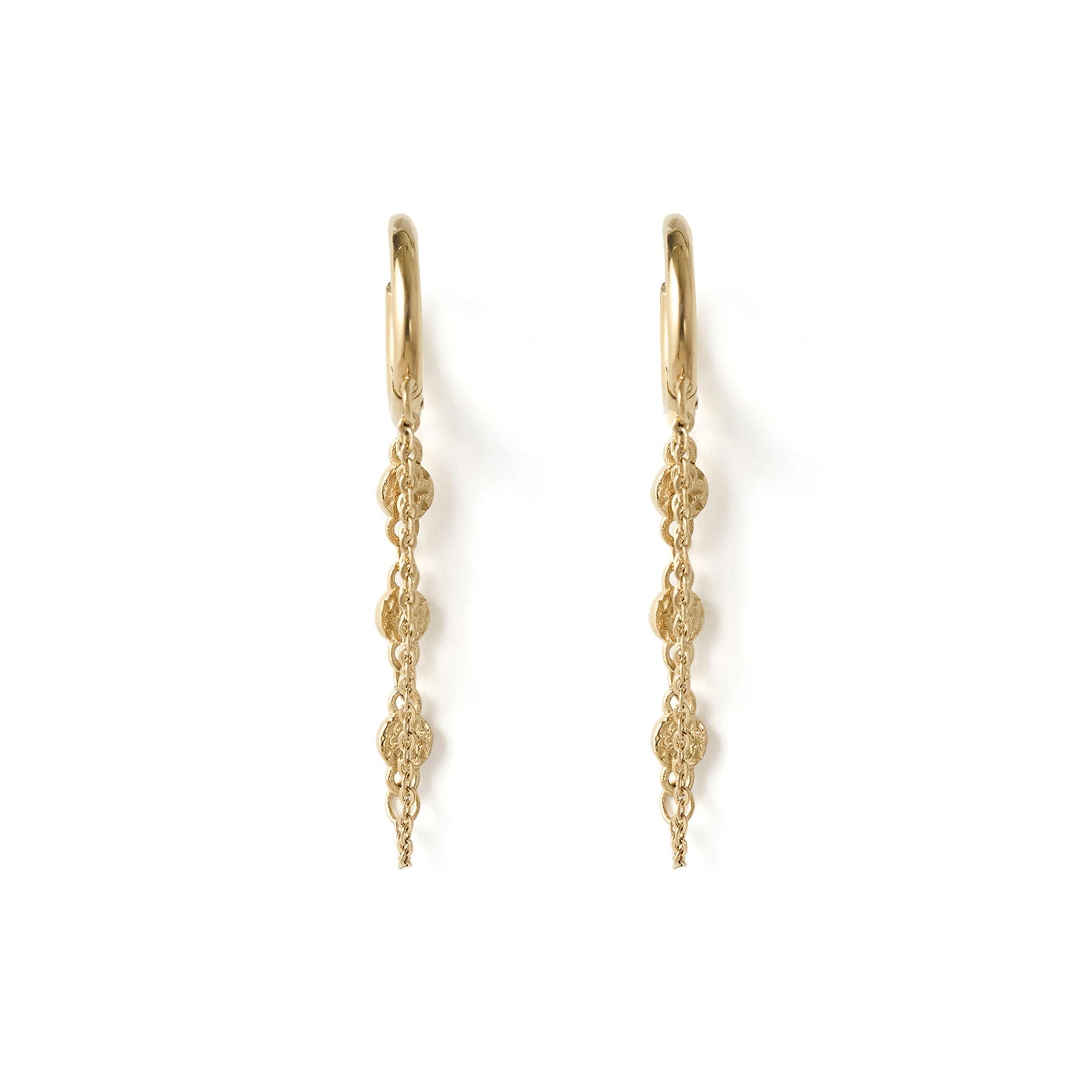 Paloma Gold Huggie Earrings 7