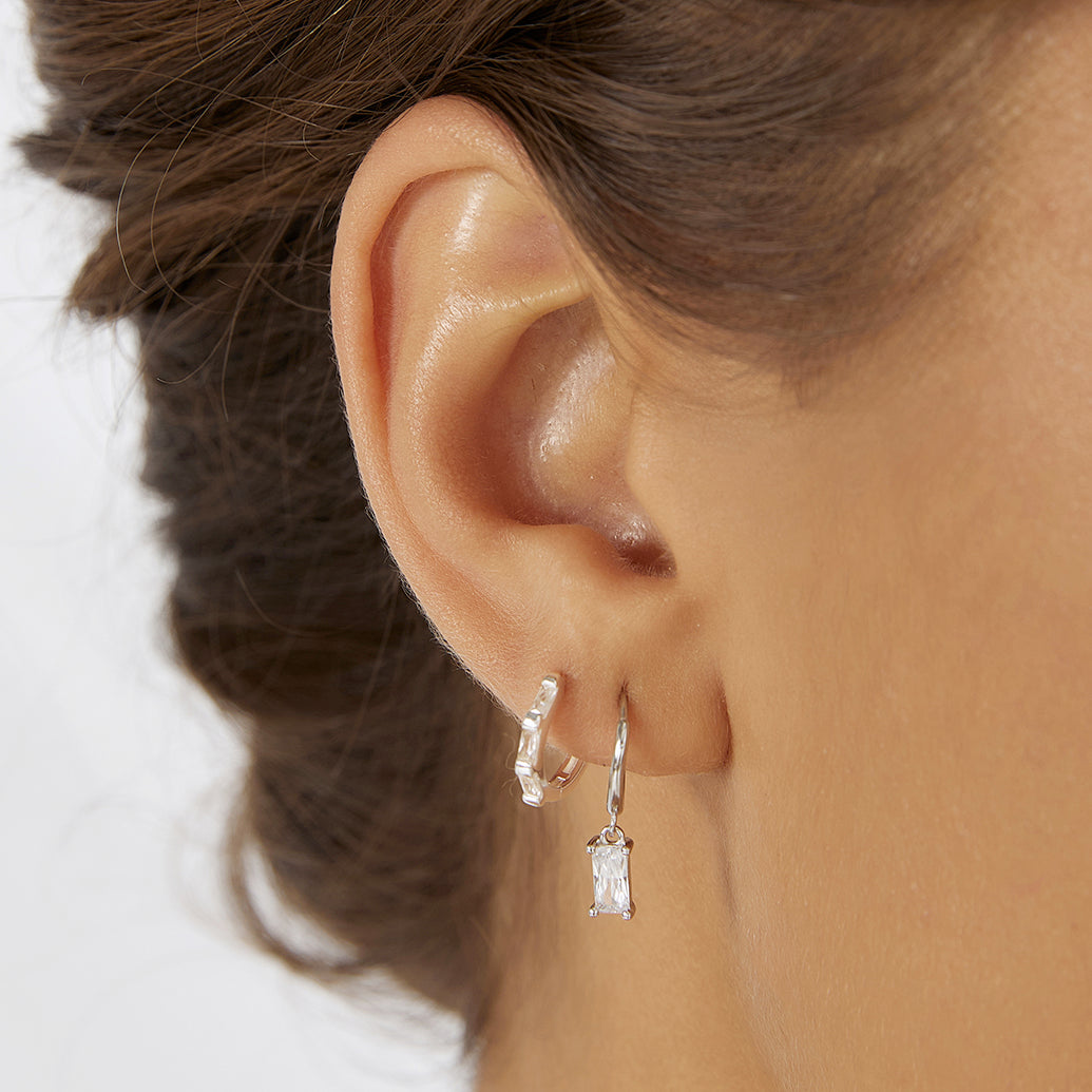 Pip Silver Charm Earrings 2