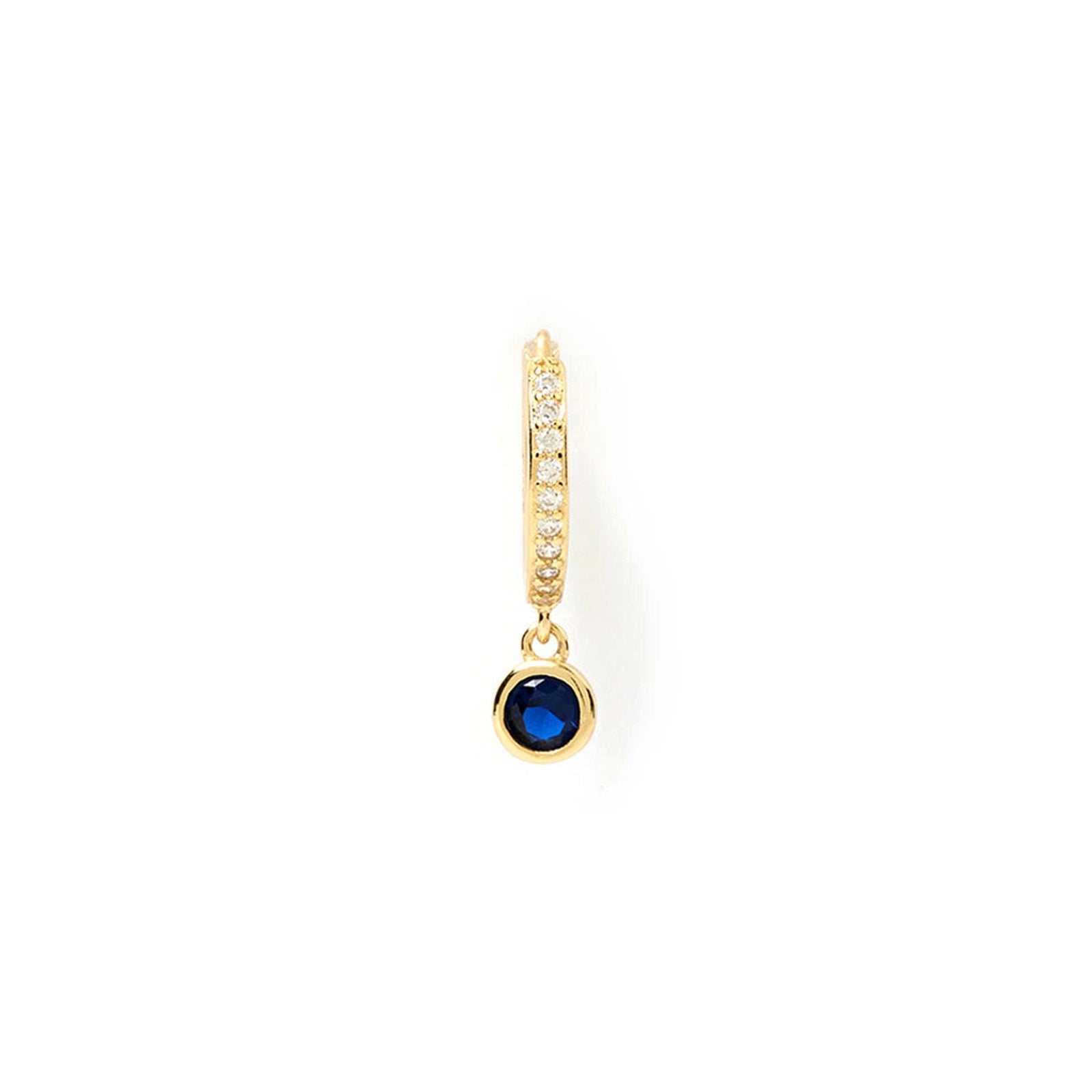 Rhodes Single Stacker Earring - Sapphire