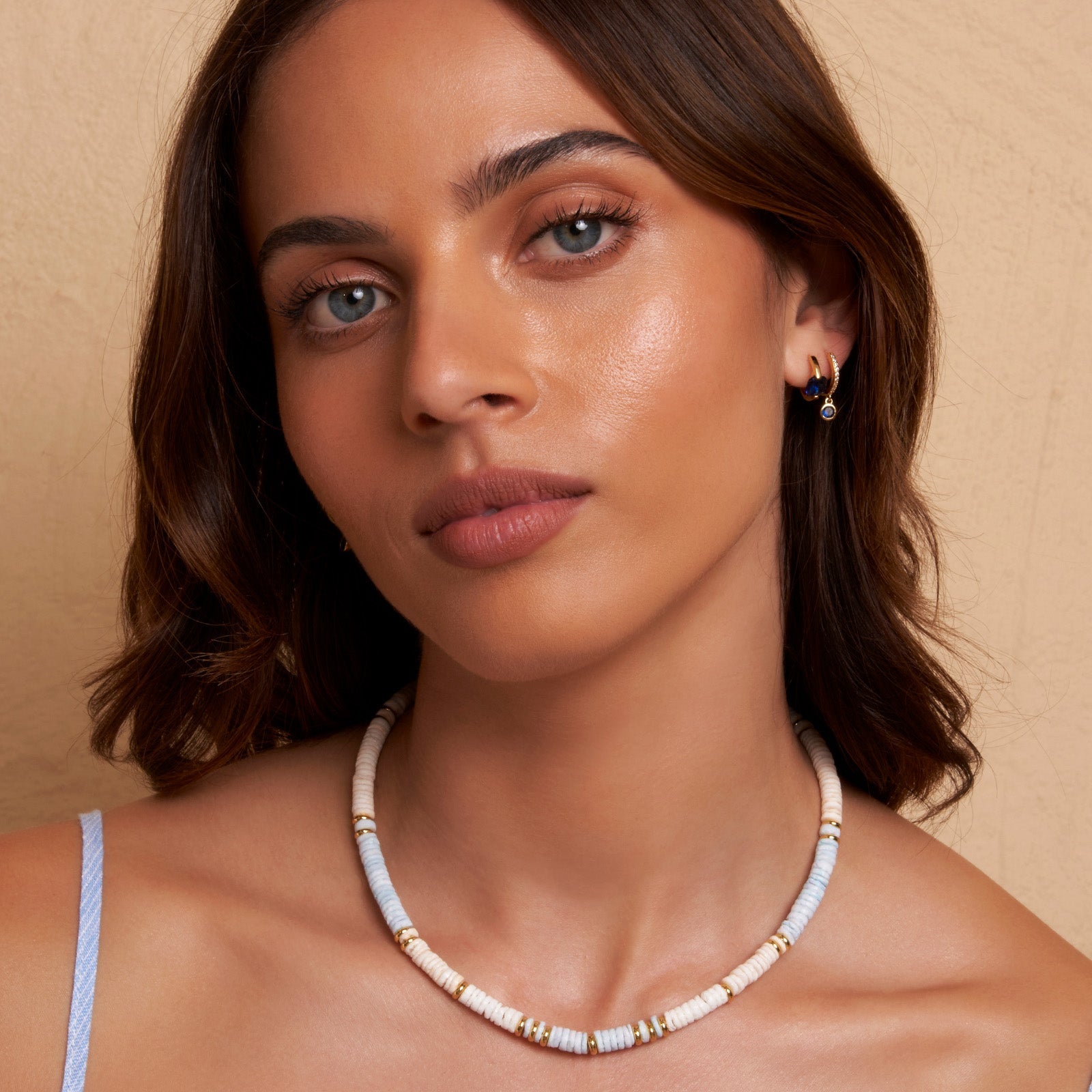 Rhodes Single Stacker Earring - Sapphire 3
